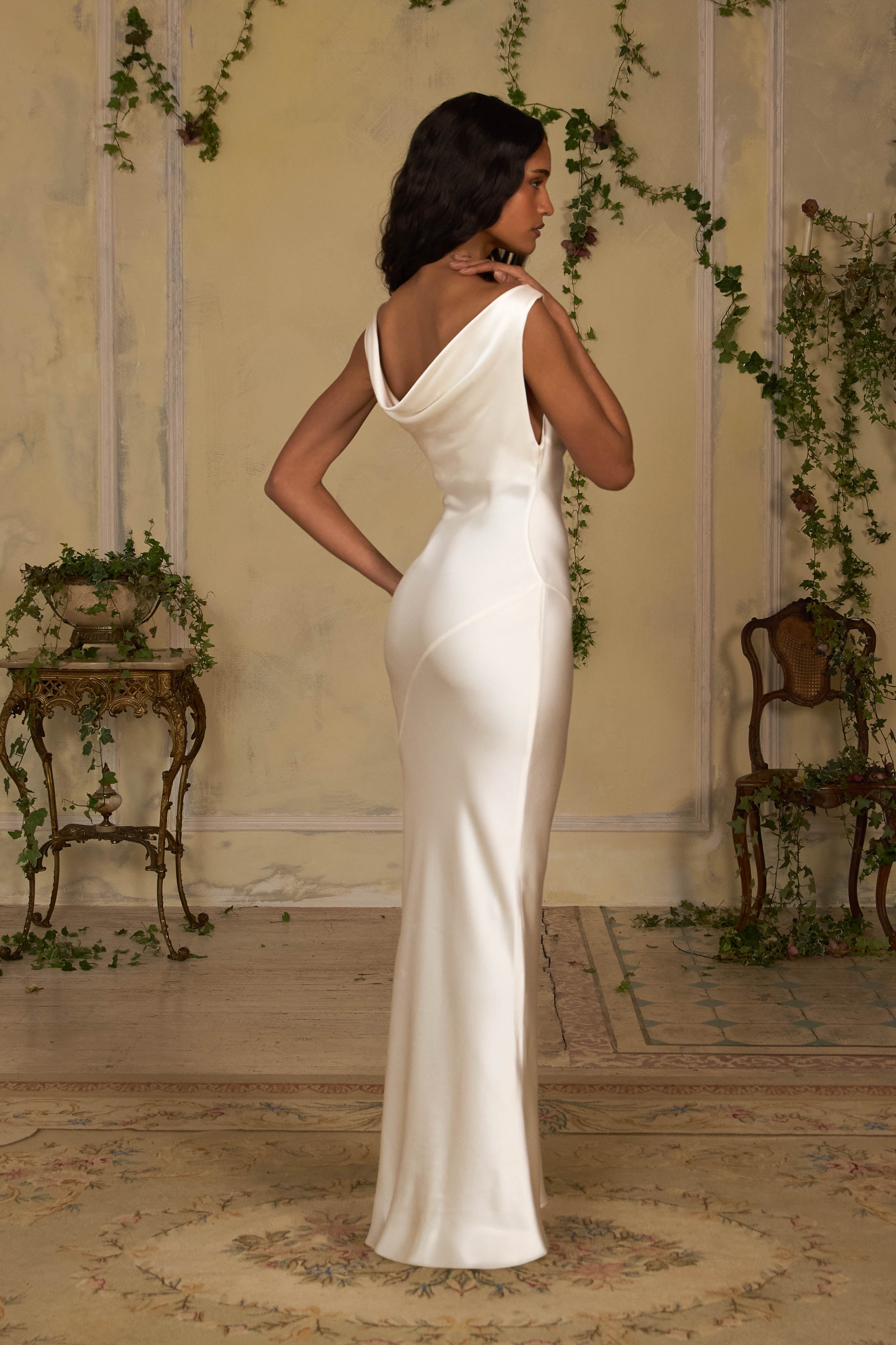 Selene Dress in Pearl