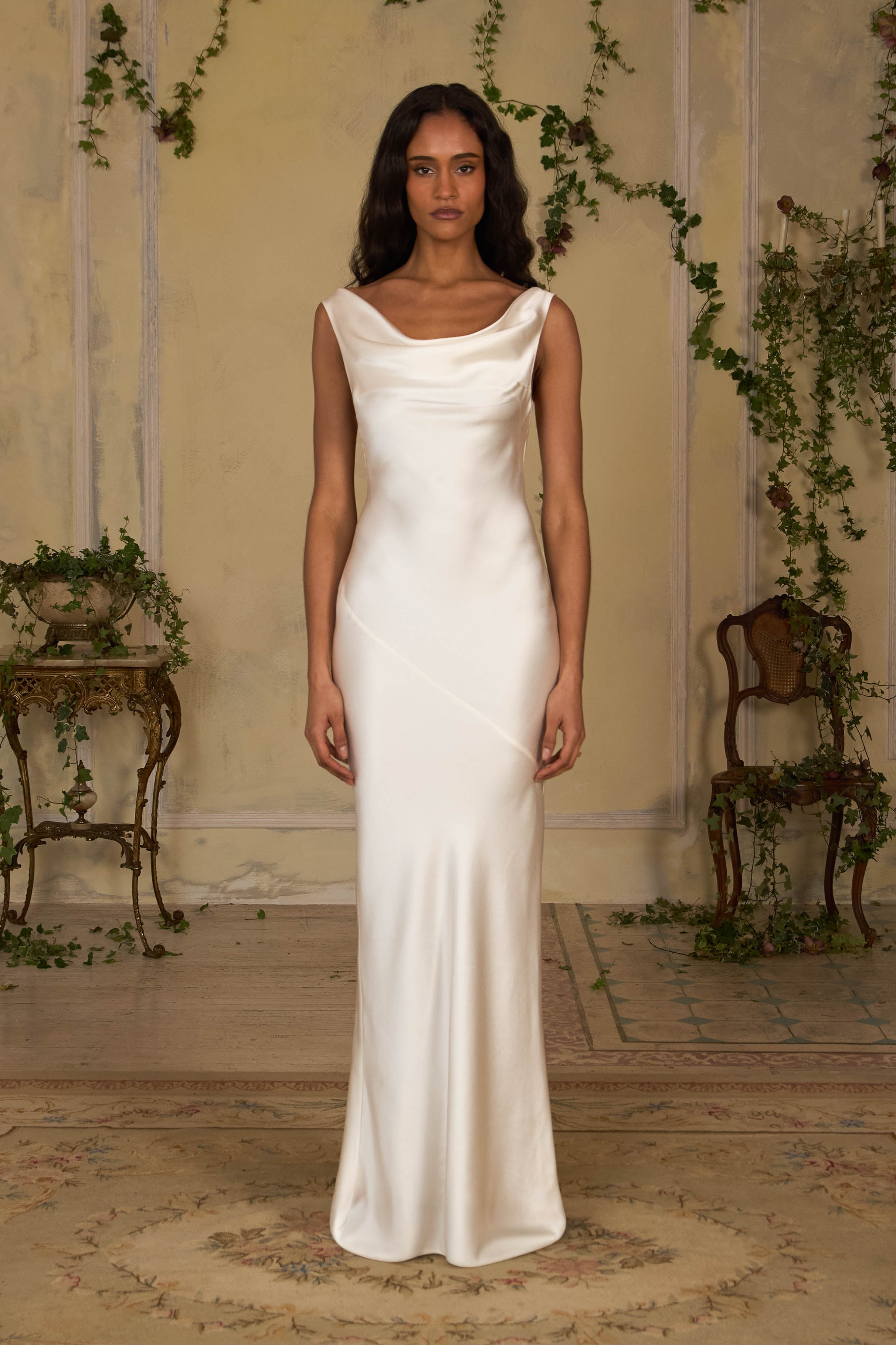 Selene Dress in Pearl