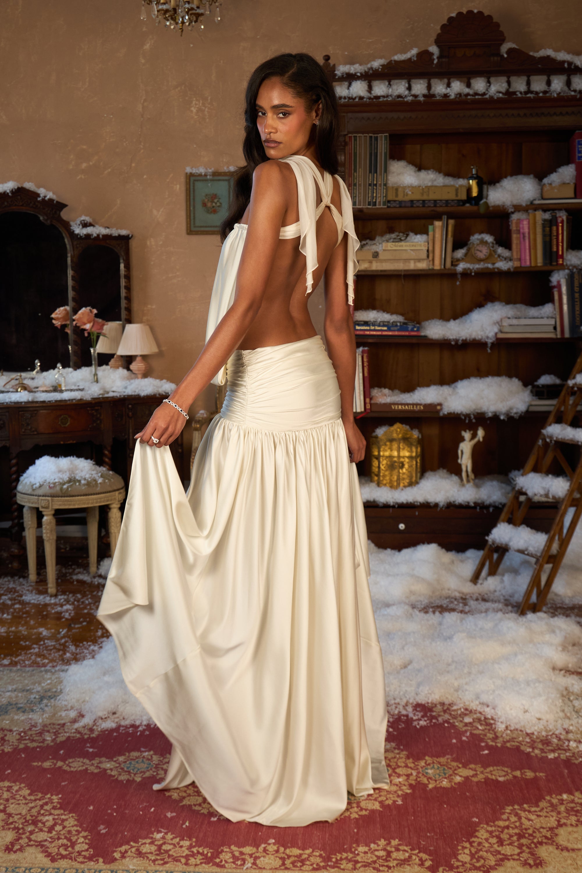 La Piscine Gown in Pearl
