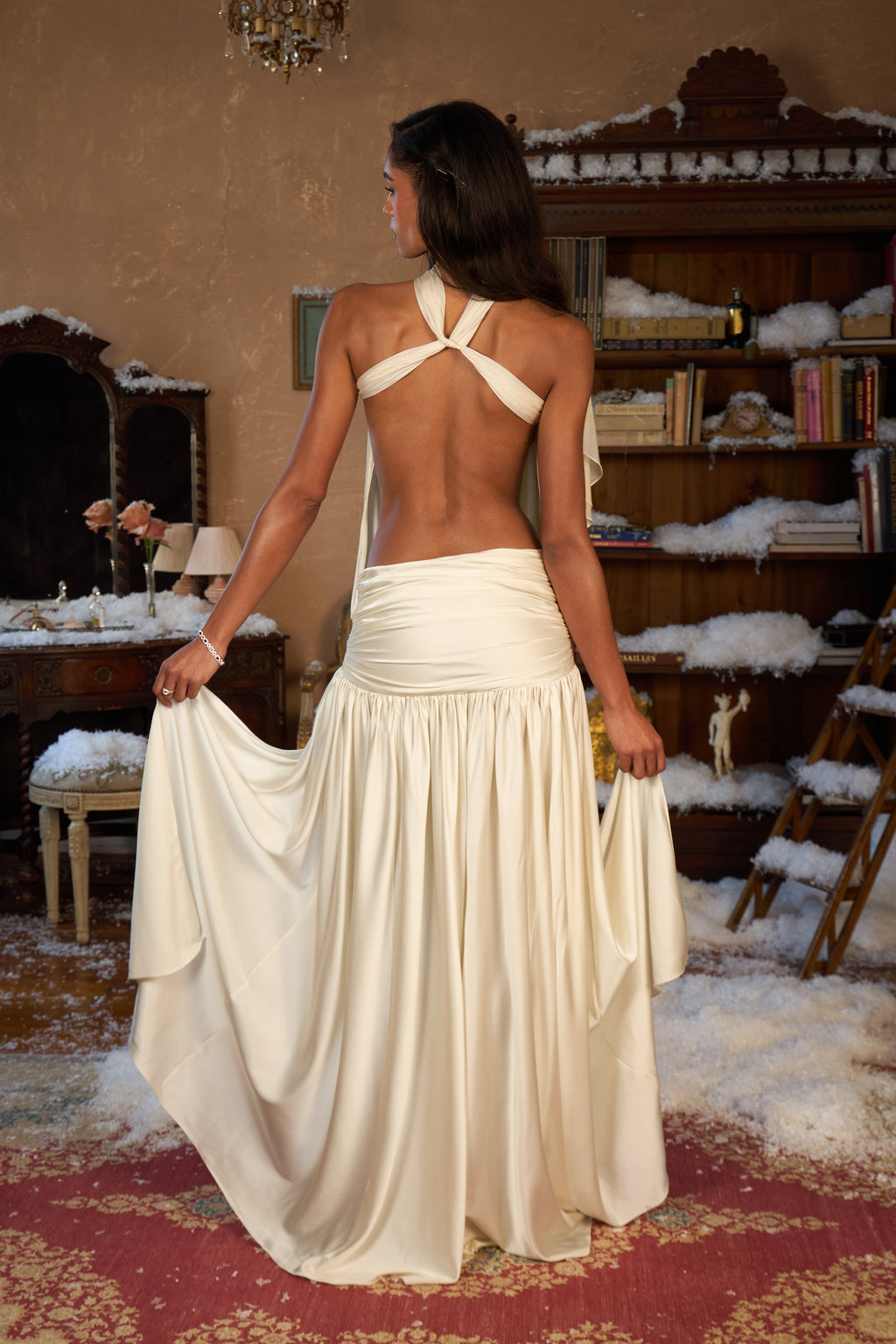 La Piscine Gown in Pearl