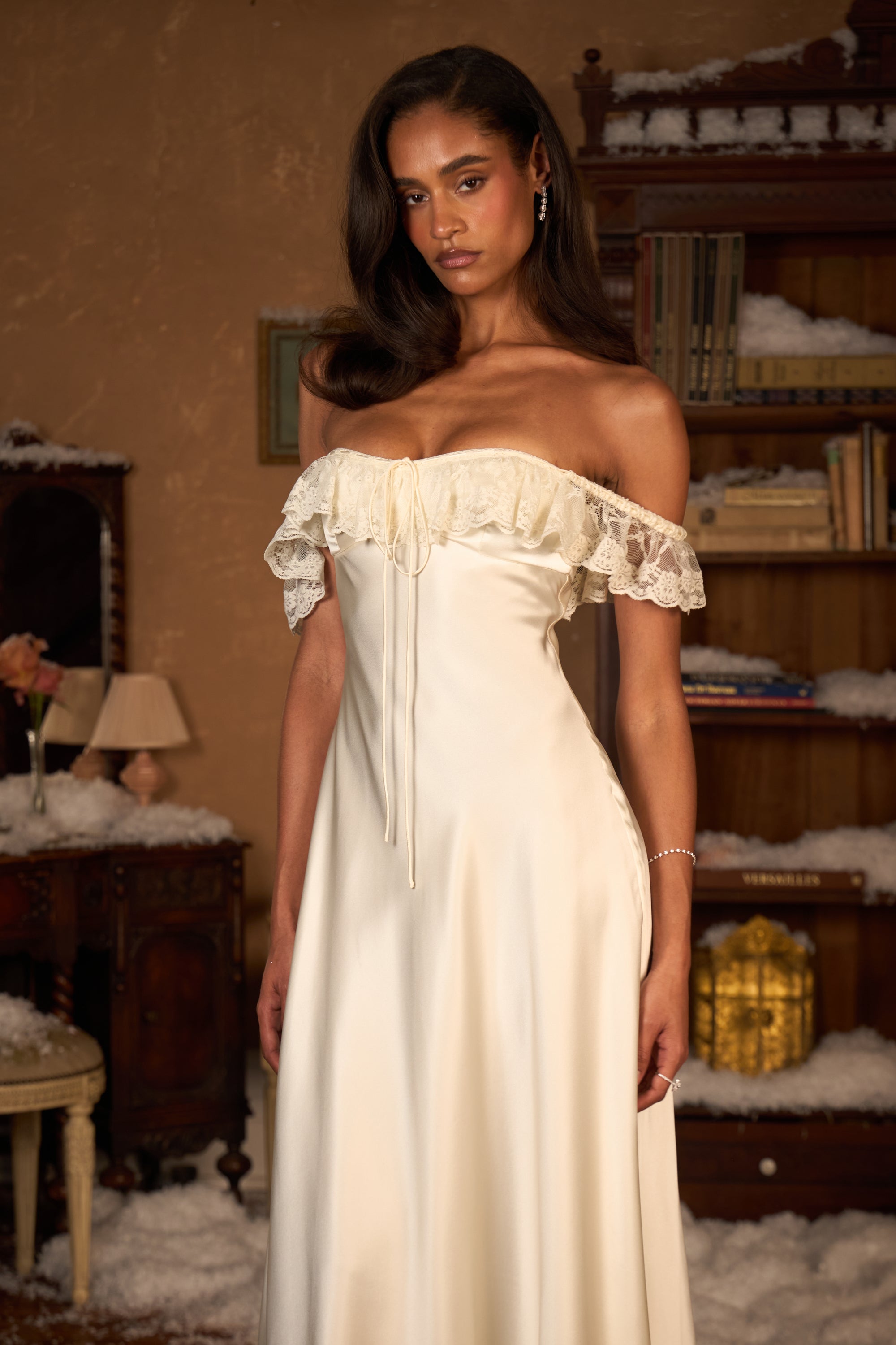 Sonata Lady Length Dress in Crème