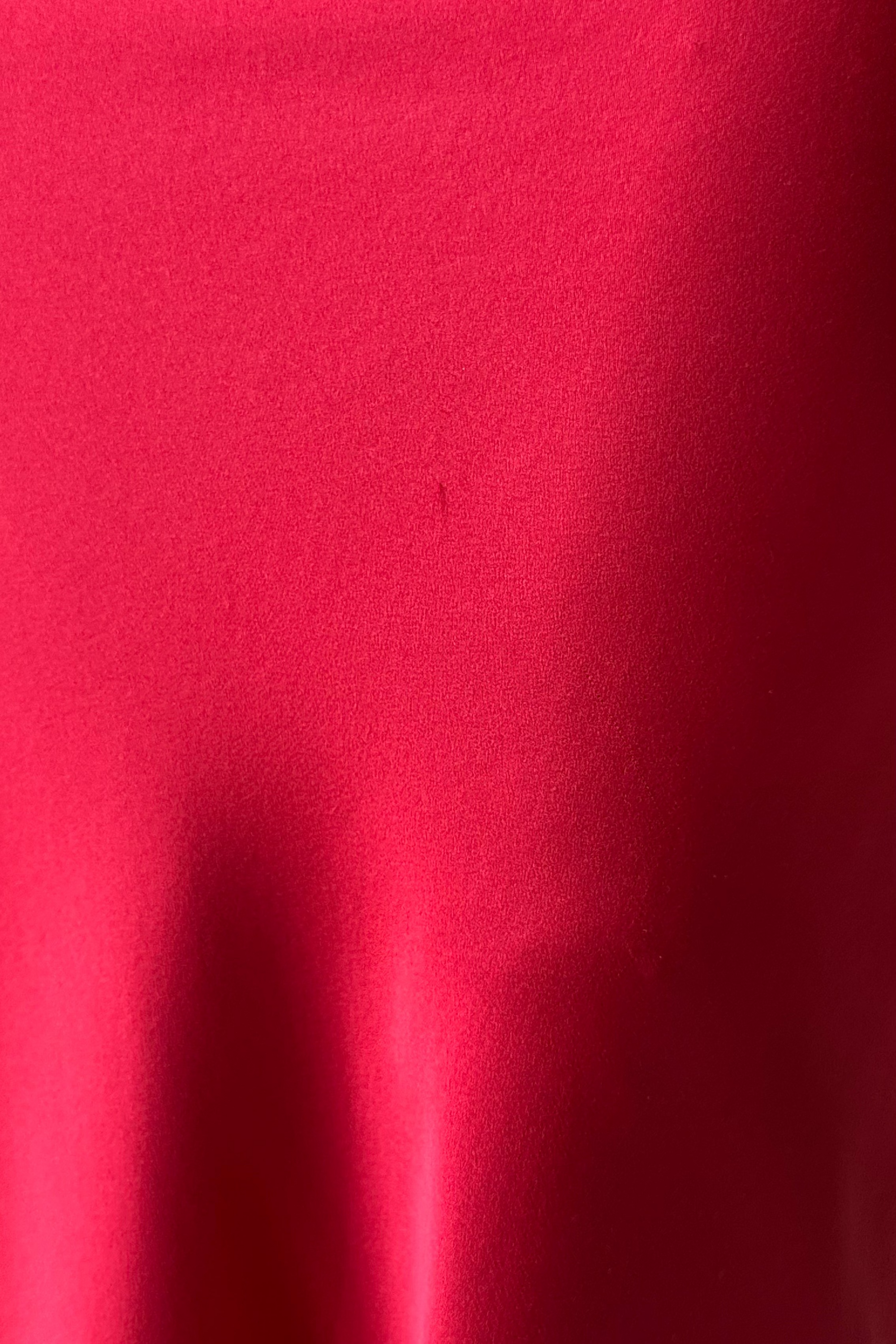 Sample Plunging Back Cowl Dress in Scarlet