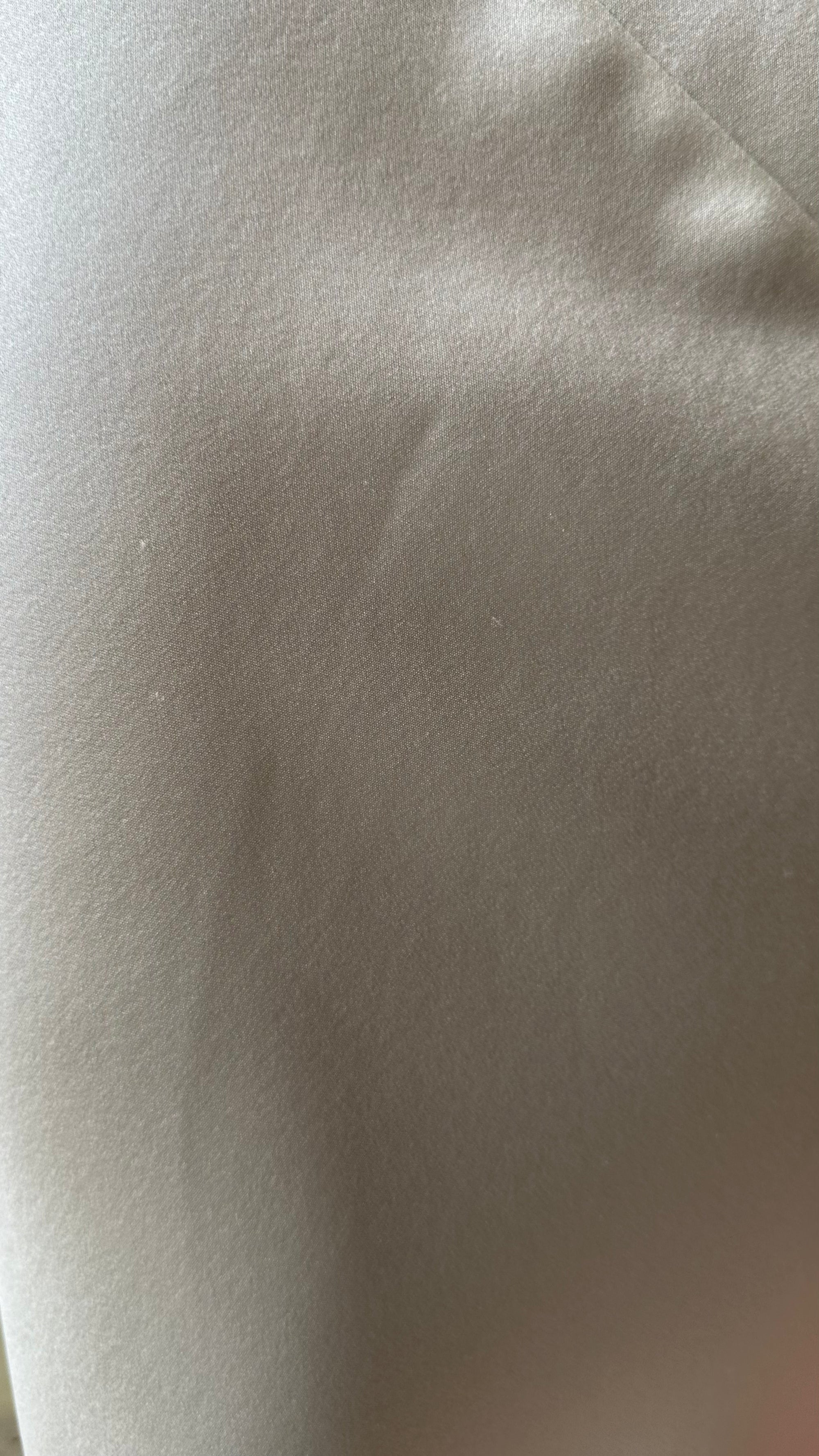 Sample Plunging Back Cowl Dress in Pearl