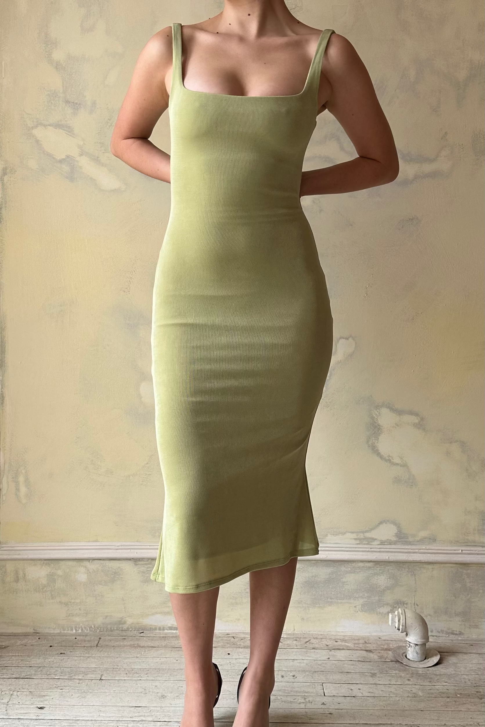 Sample Supermodel Dress in Pistachio