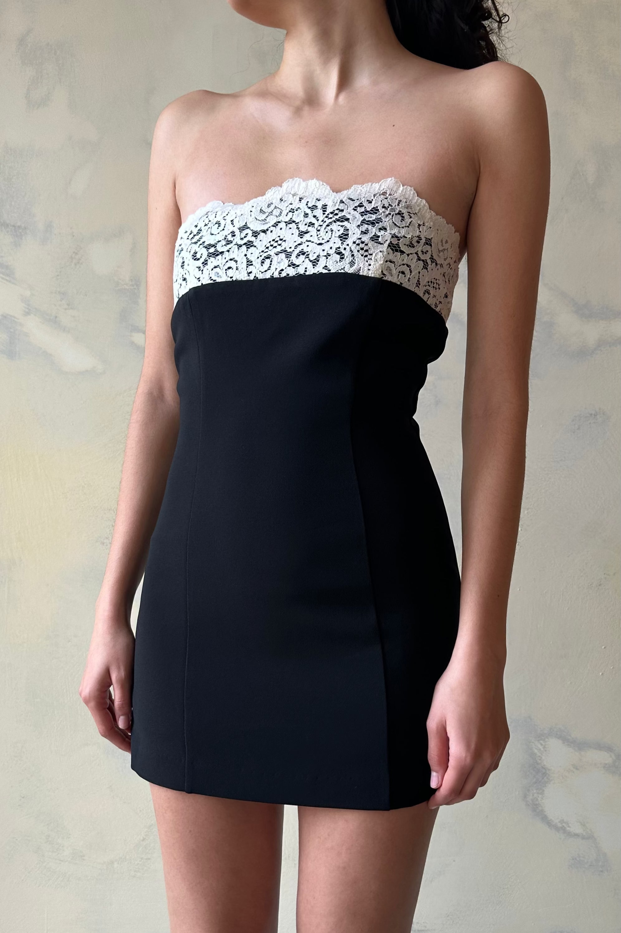 Sample The Mademoiselle Mini Dress in Noir