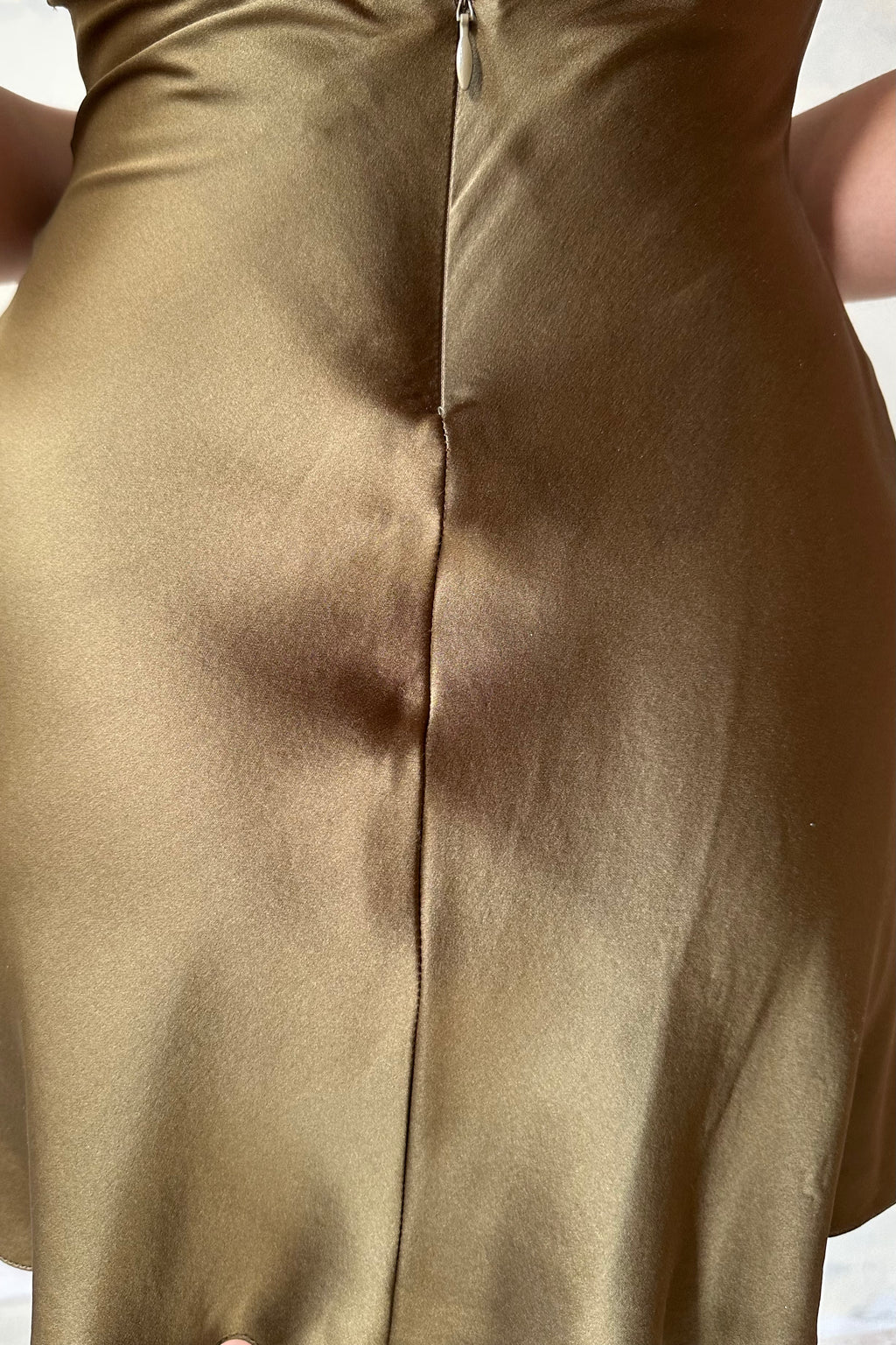 Sample Underwire Slip Dress in Olive