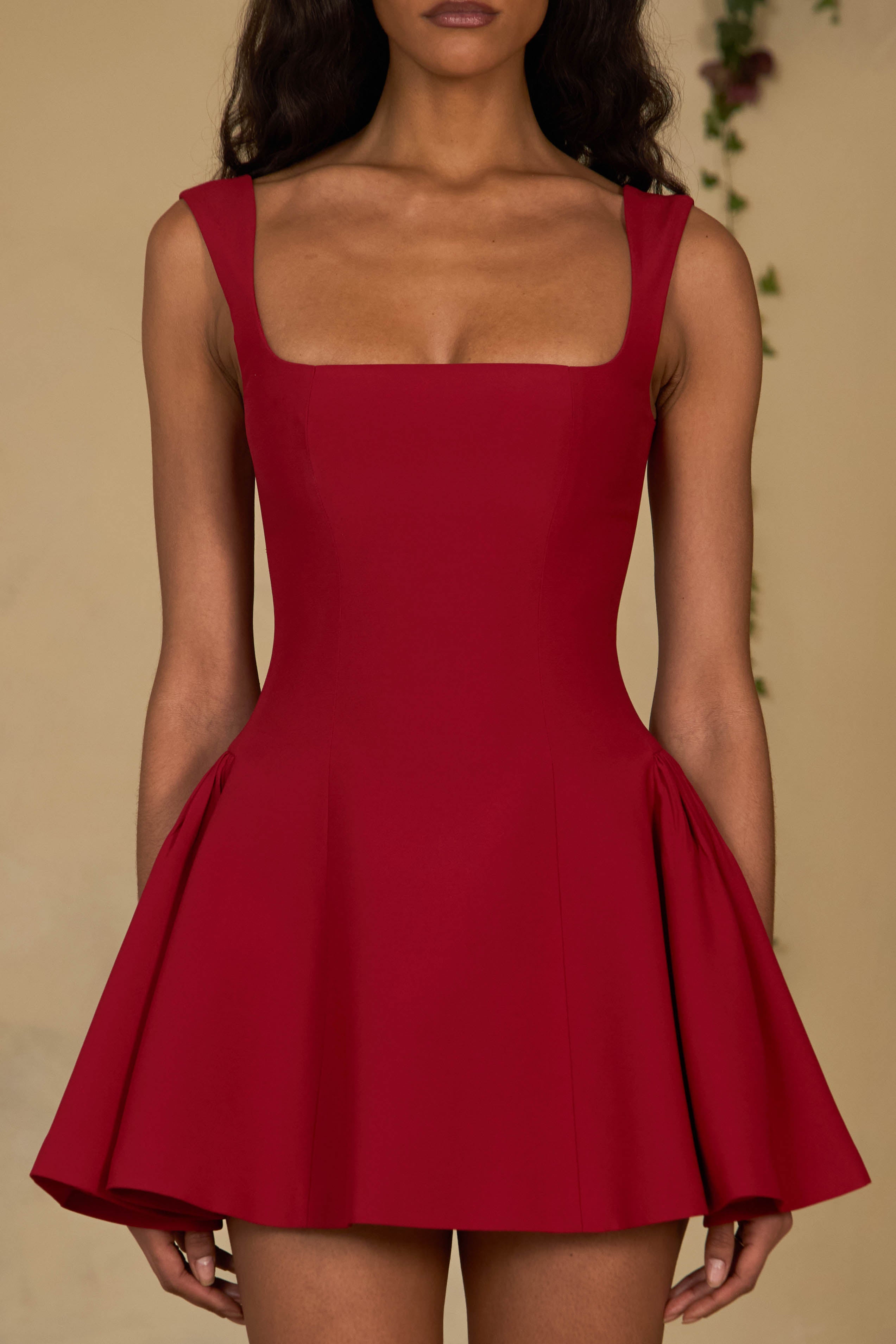 The Ingénue Dress in Scarlet