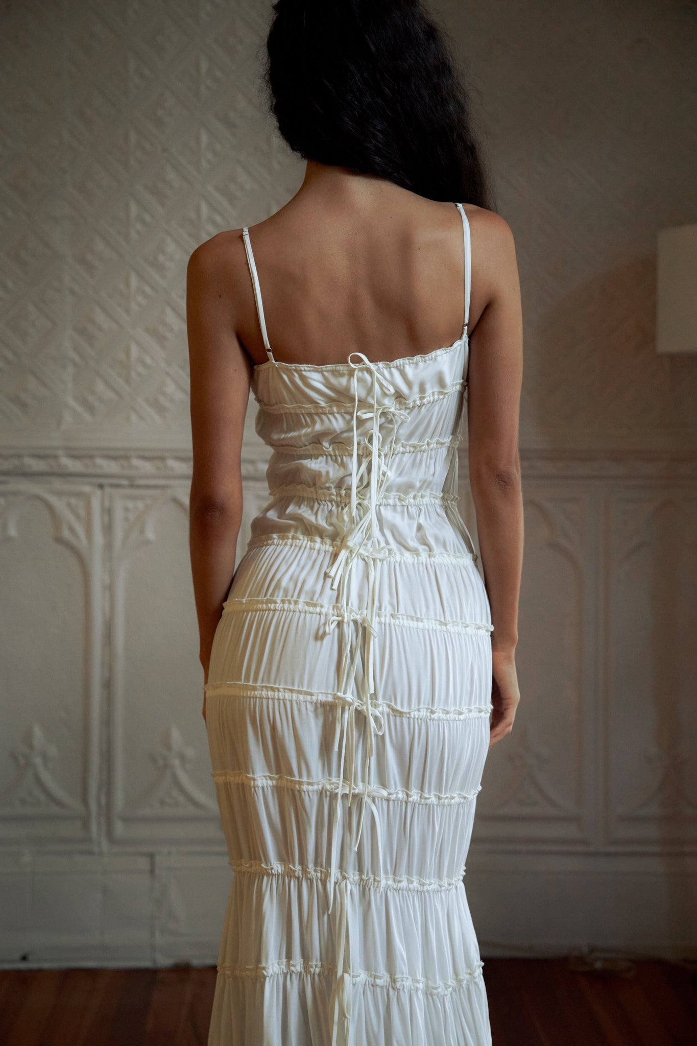 Ruffle Tunnel Gown Cloud Mirror Palais