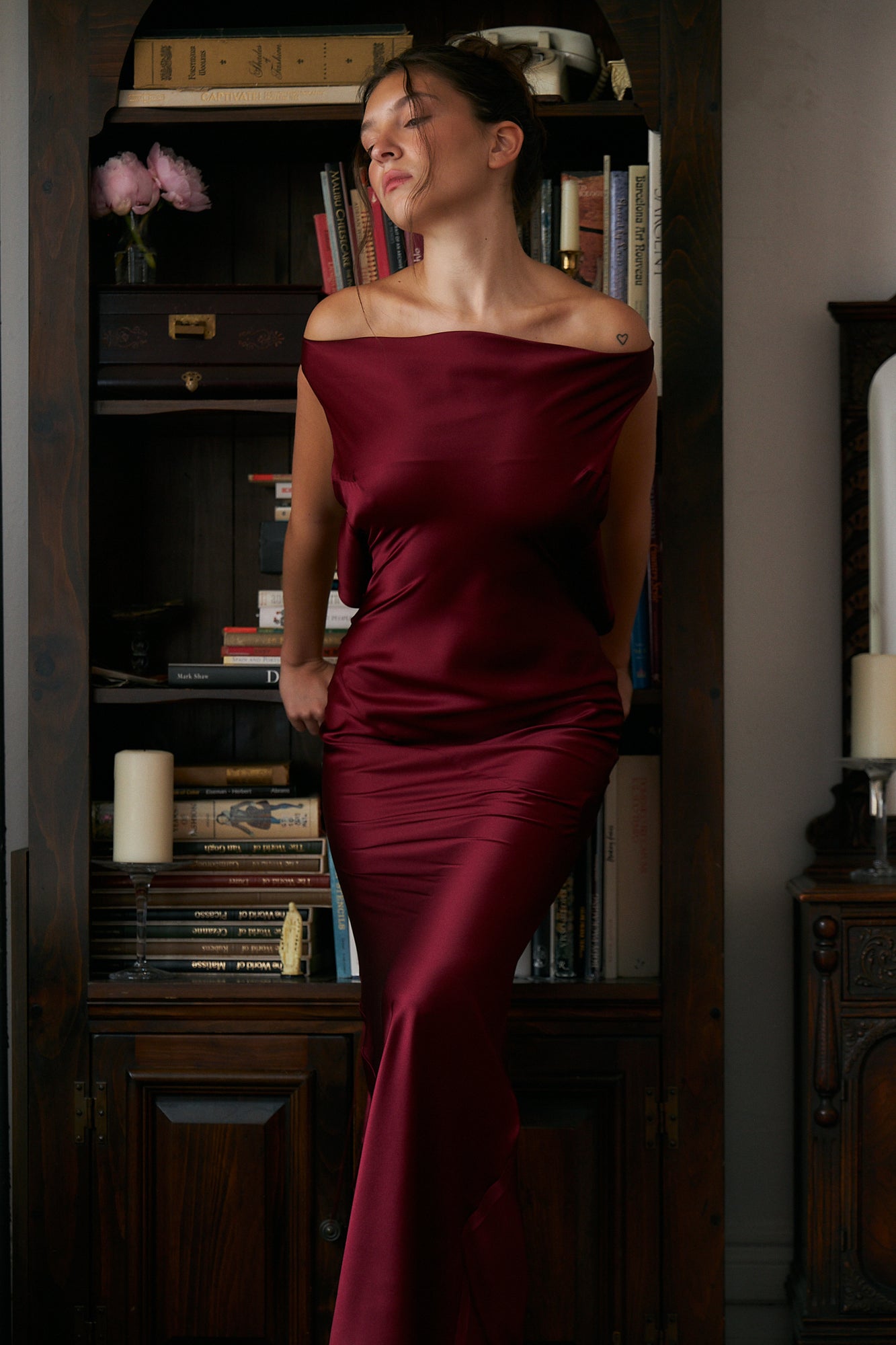 burgundy reformation dress Reformation Ady dress in Chianti burgundy velvet