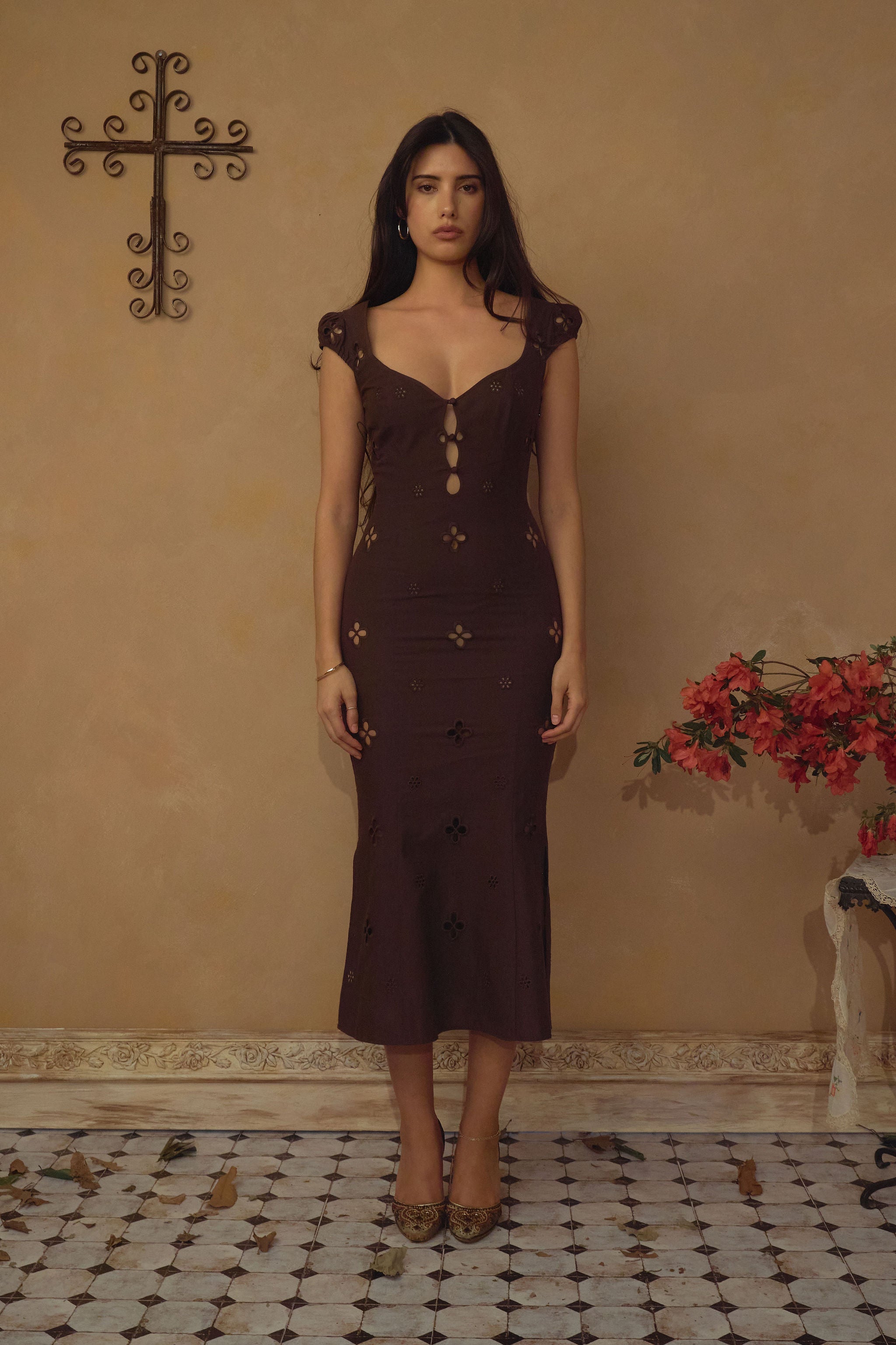 Maria Dress in Chocolat