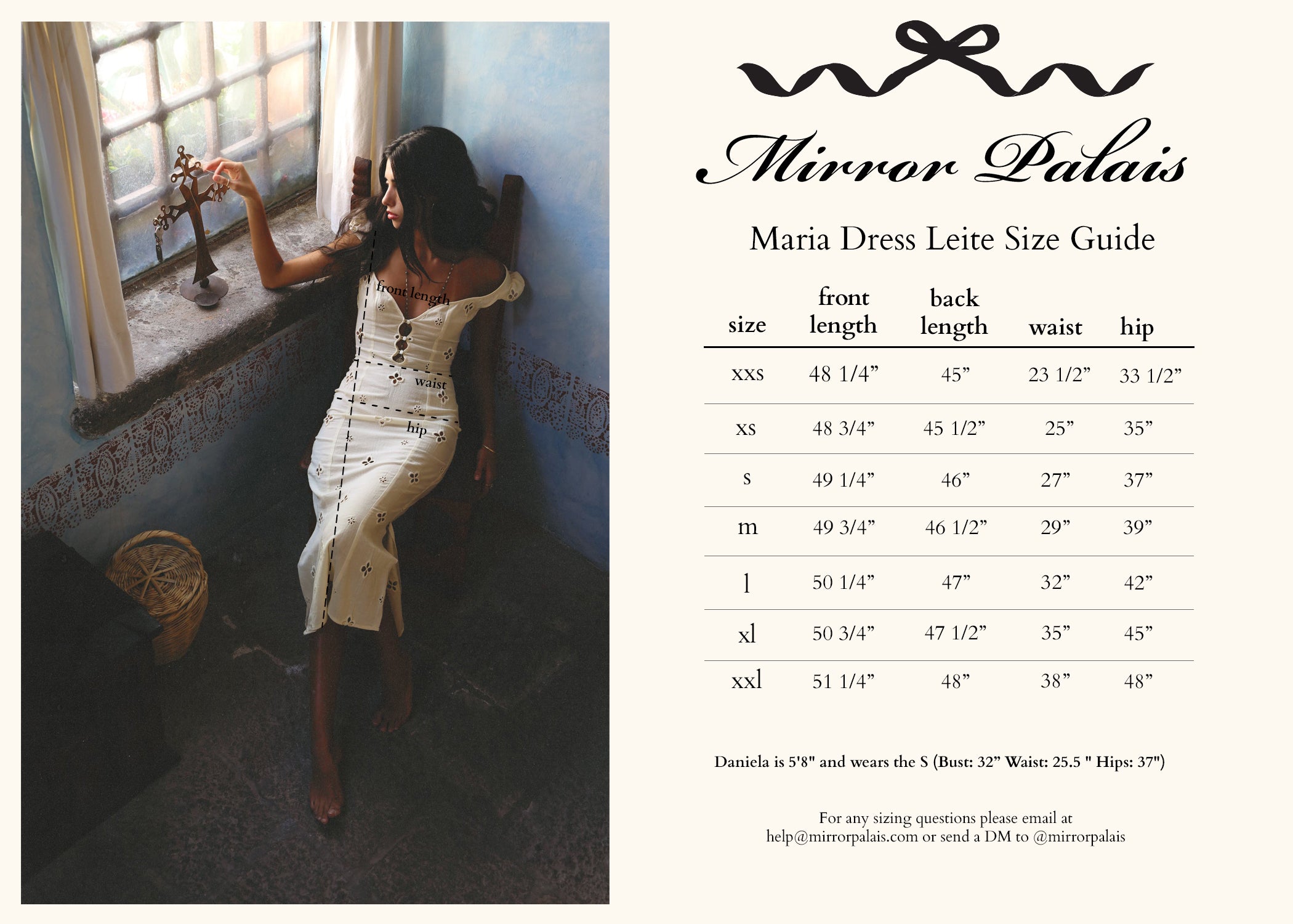 Maria Dress in Leite