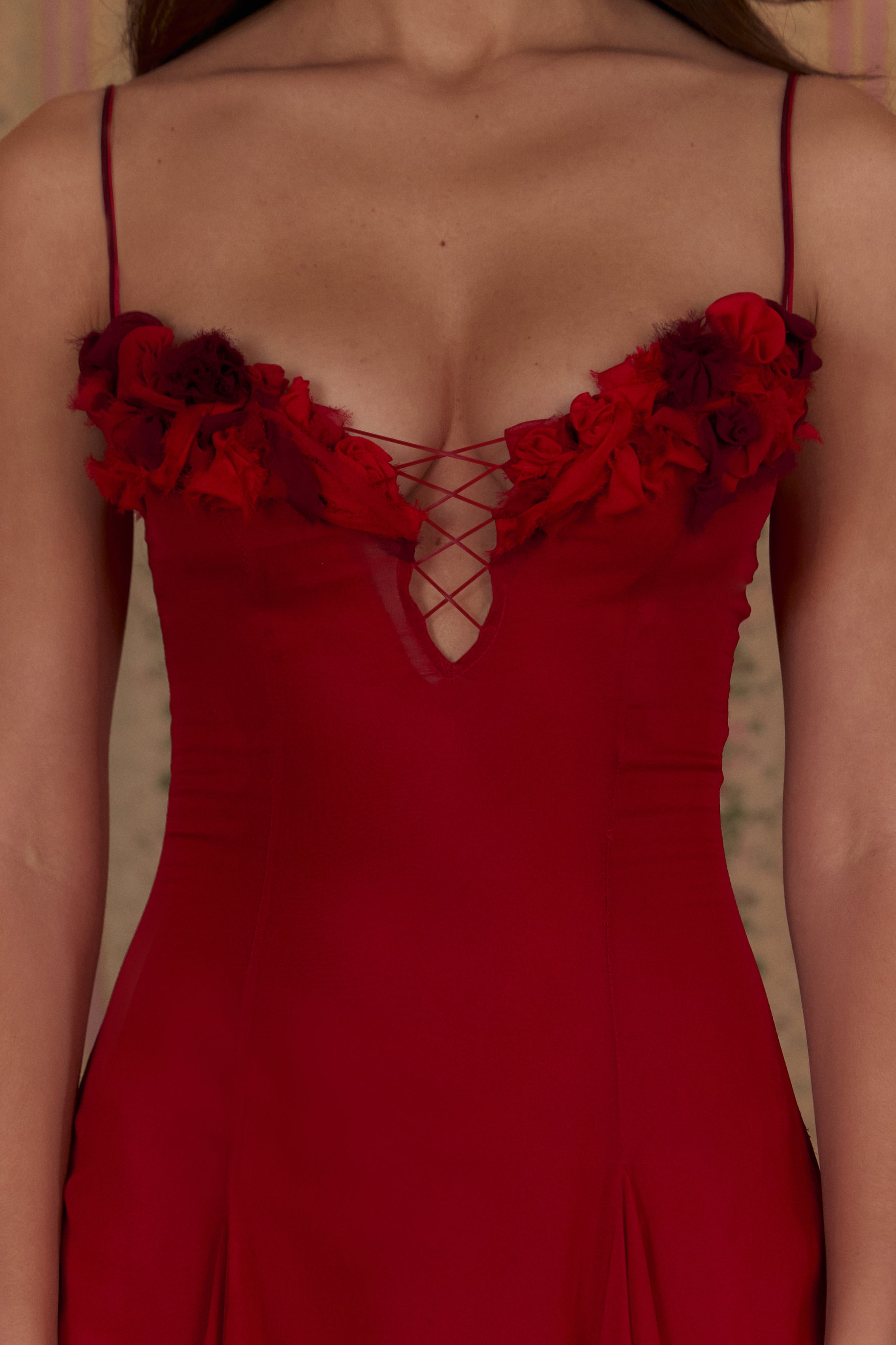 Valentina Dress in Scarlet – Mirror Palais