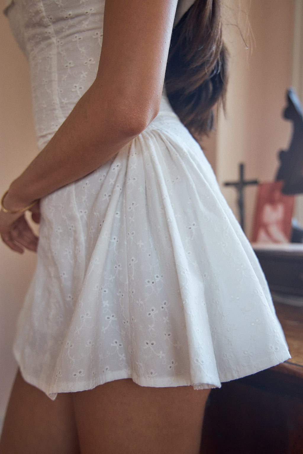 Lady in Eyelet White