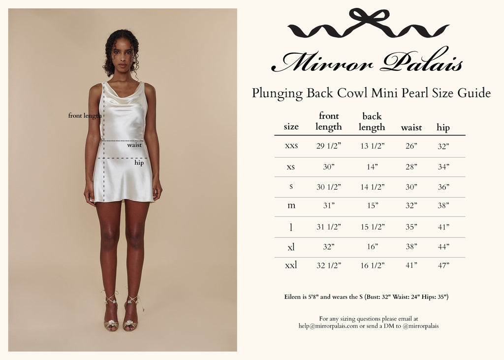 Plunging Back Cowl Mini Dress in Pearl