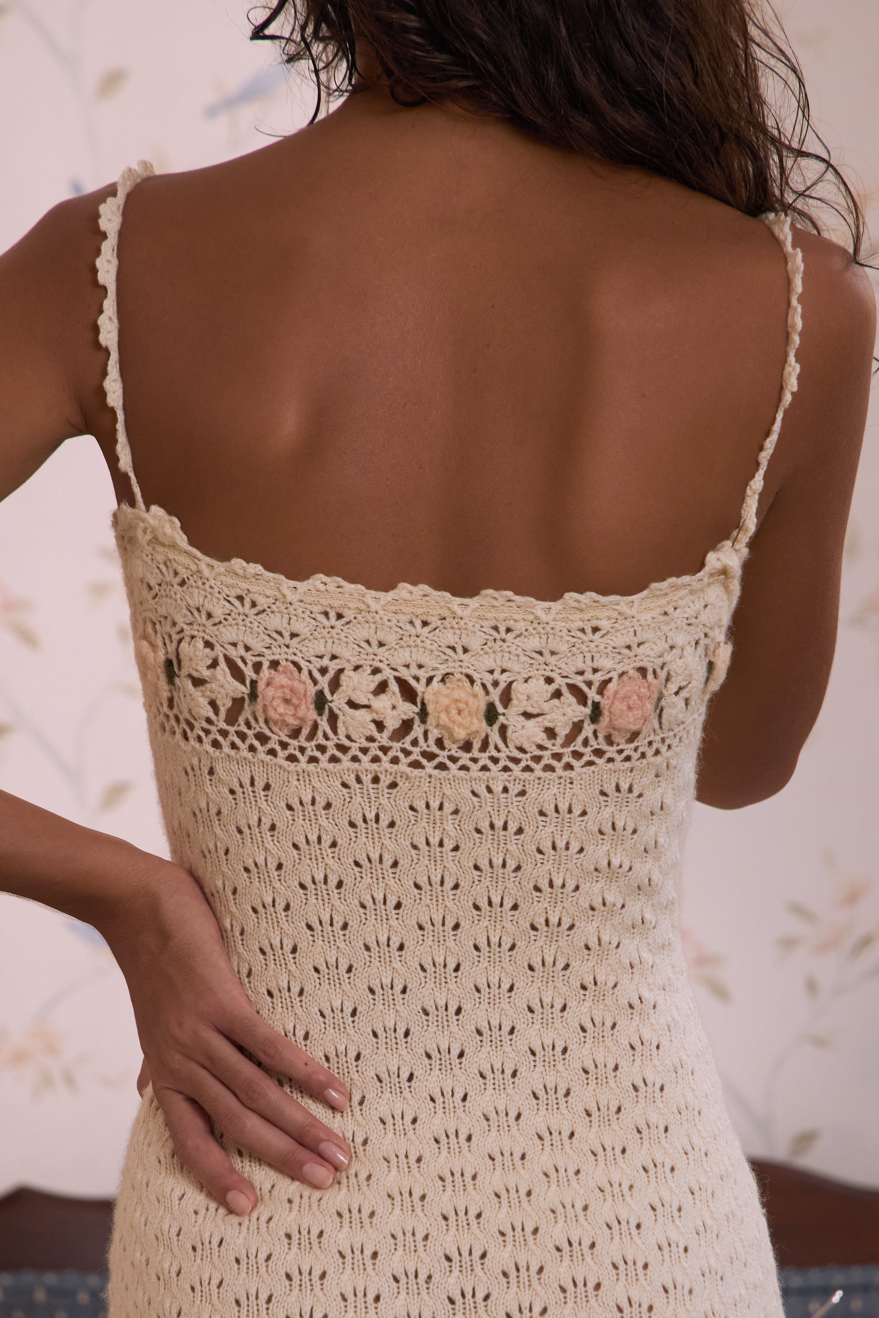 Rosarium Lady Dress in Crème