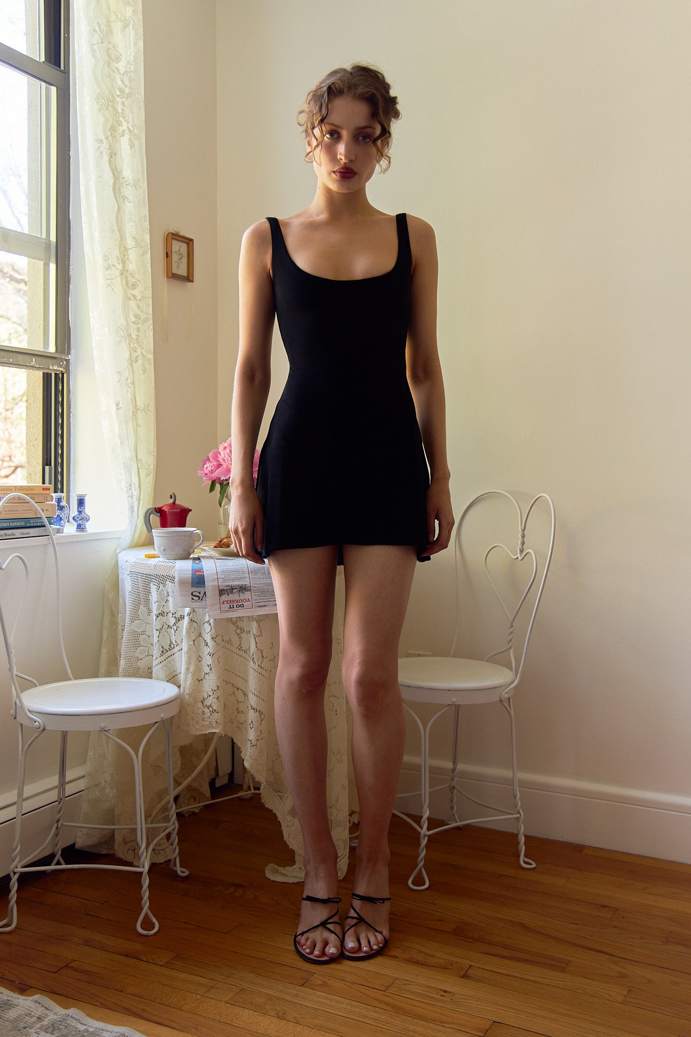 mirror palais black mini dress Lady Di A-Line Dress in Noir XXS (PETITE) (PREORDER)