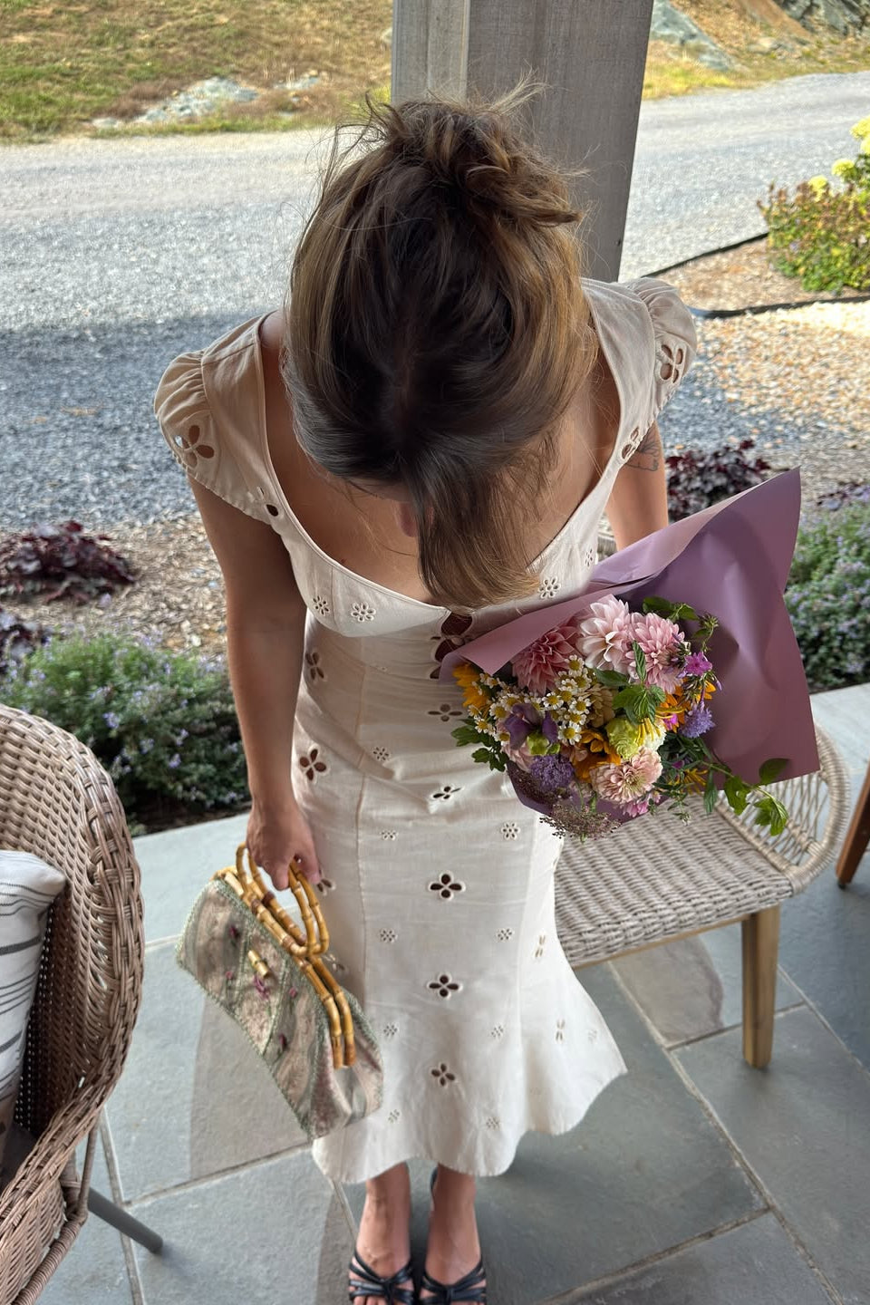 Maria Dress in Leite