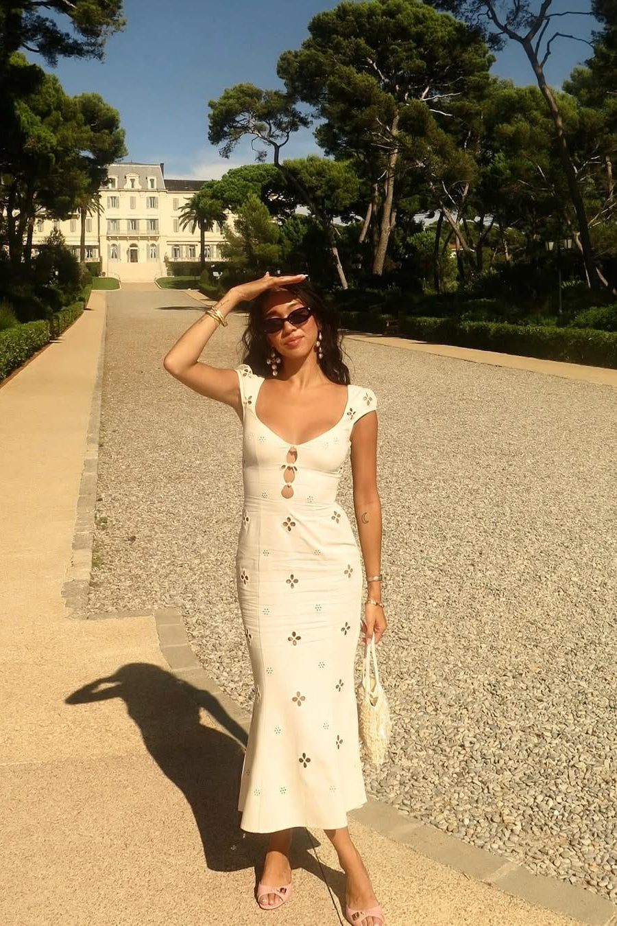 Maria Dress in Leite