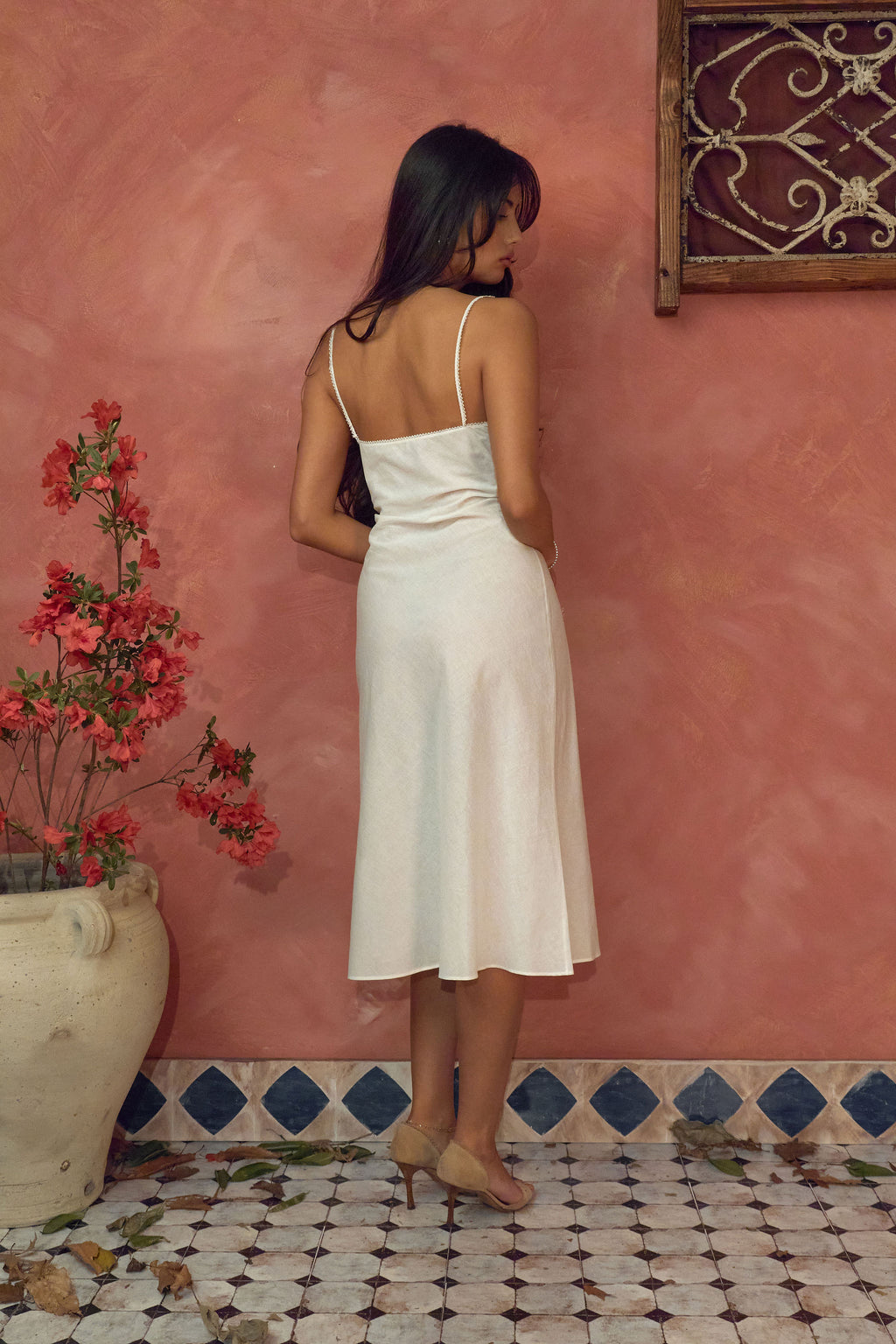 Tea For Two Dress in White Rose