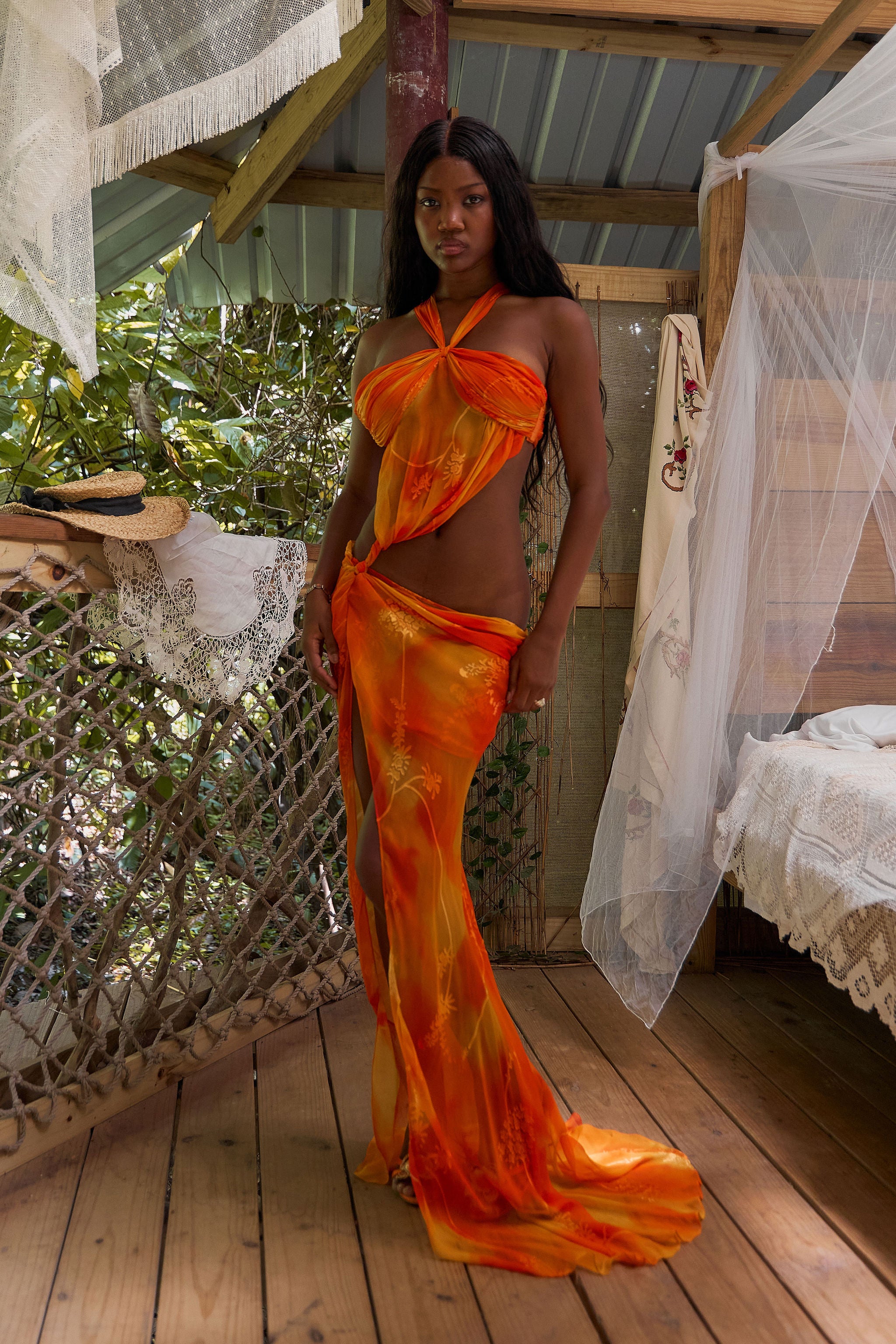 The Sunset Halter Gown