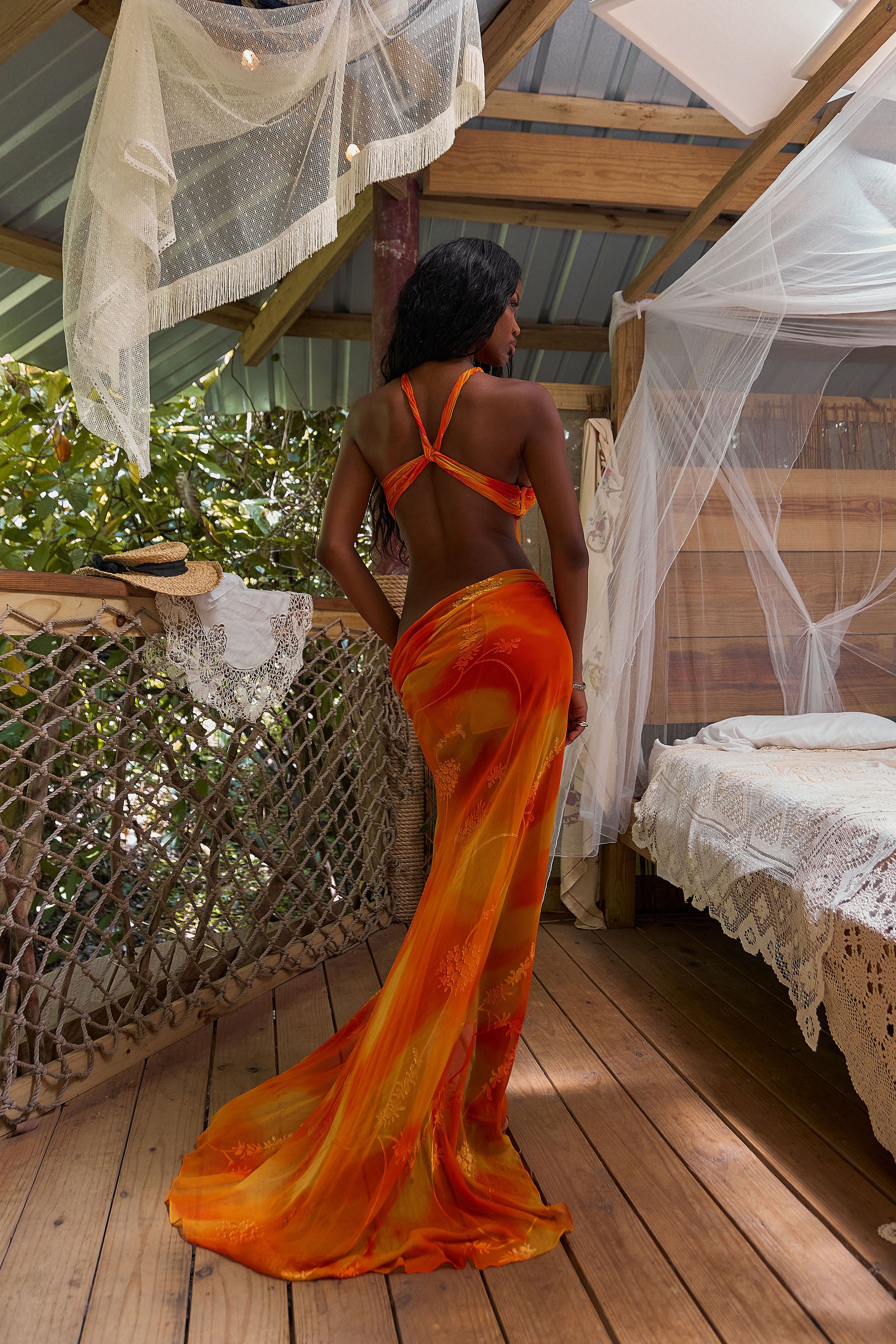 The Sunset Halter Gown