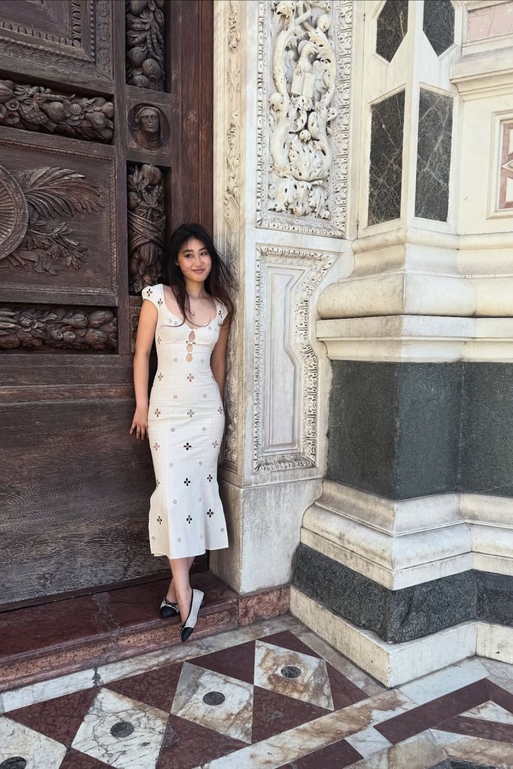 Maria Dress in Leite