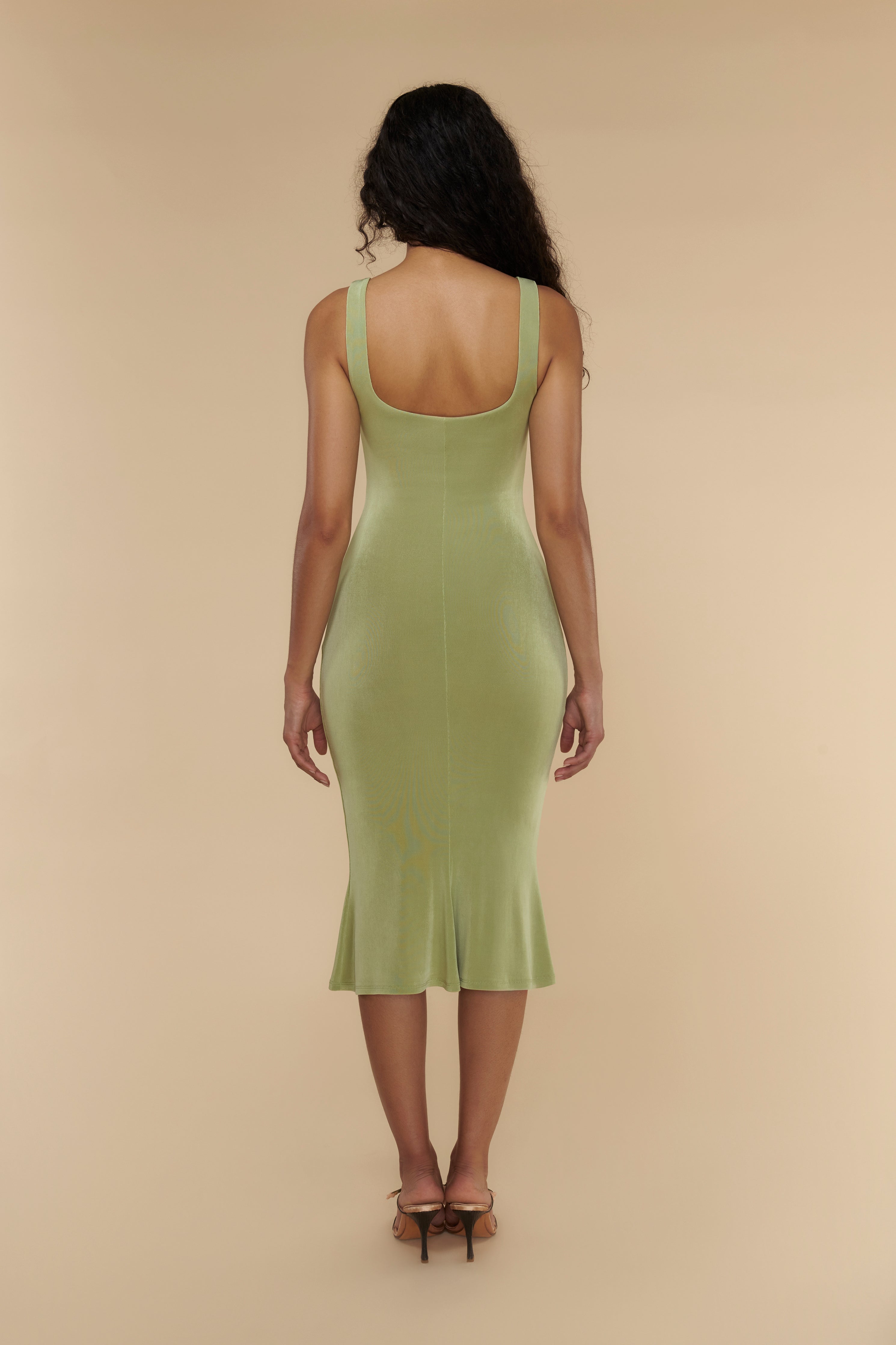 Classic Supermodel Dress in Pistachio