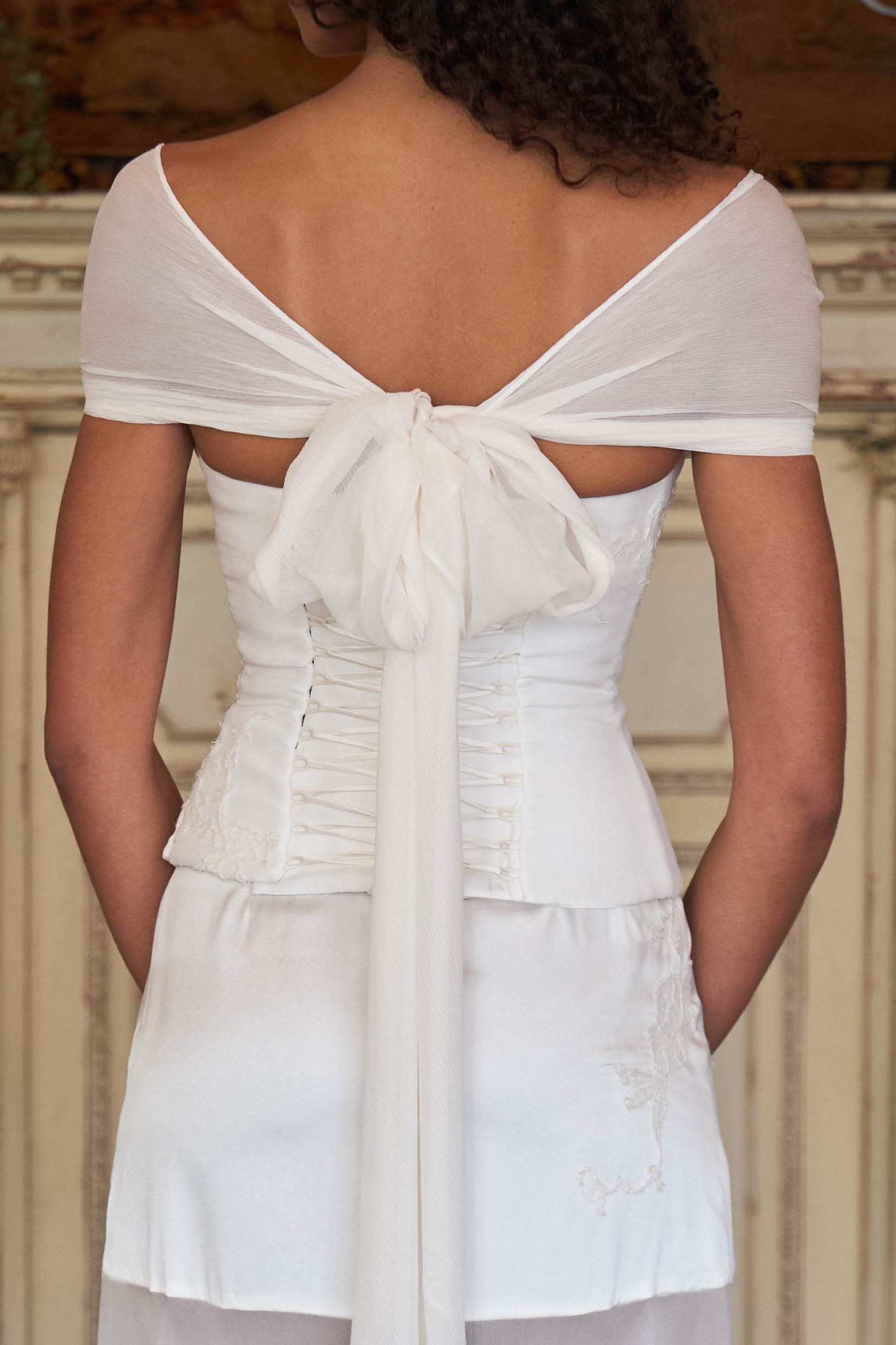 Daydream Bustier in Pearl