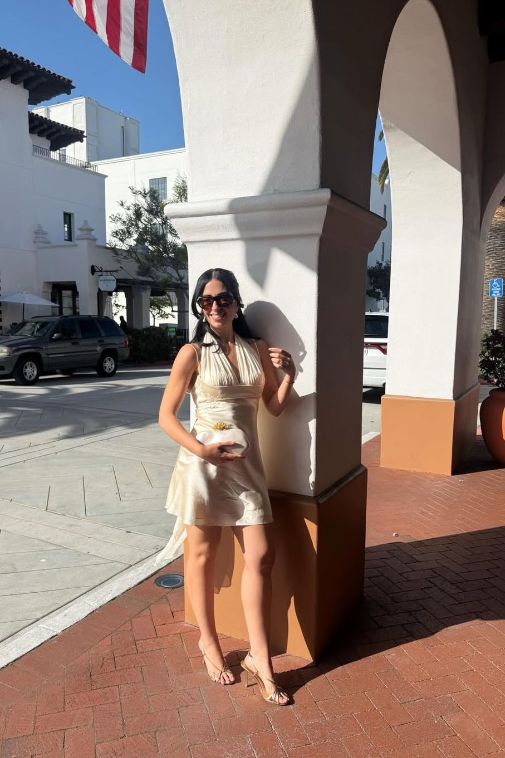 Belle de Jour Mini Dress in Antique Pearl