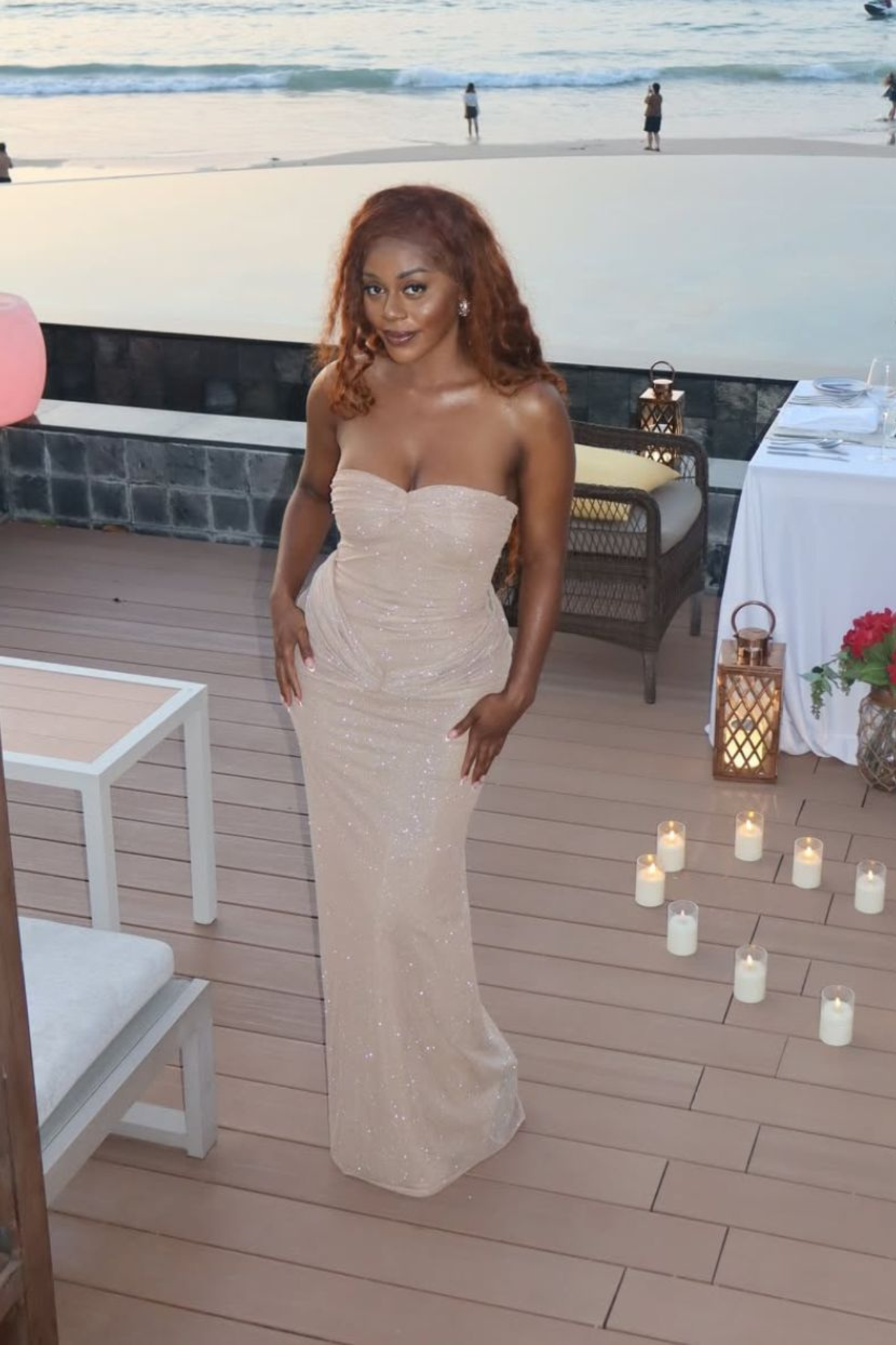 The Starlite Dress in Diamond Sand