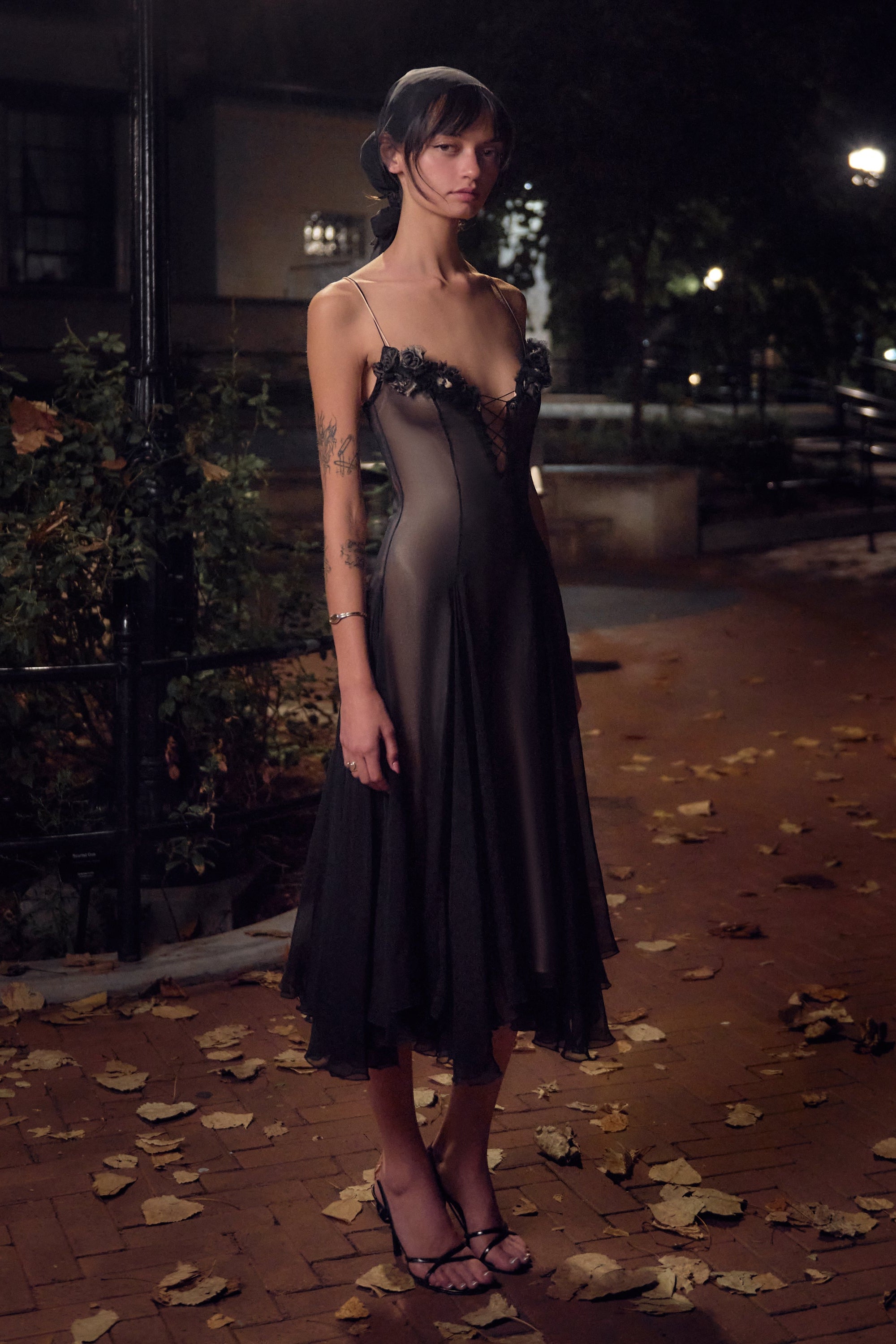 Valentina Dress in Noir