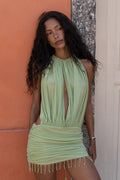 La Piscine Mini Dress in Pistachio