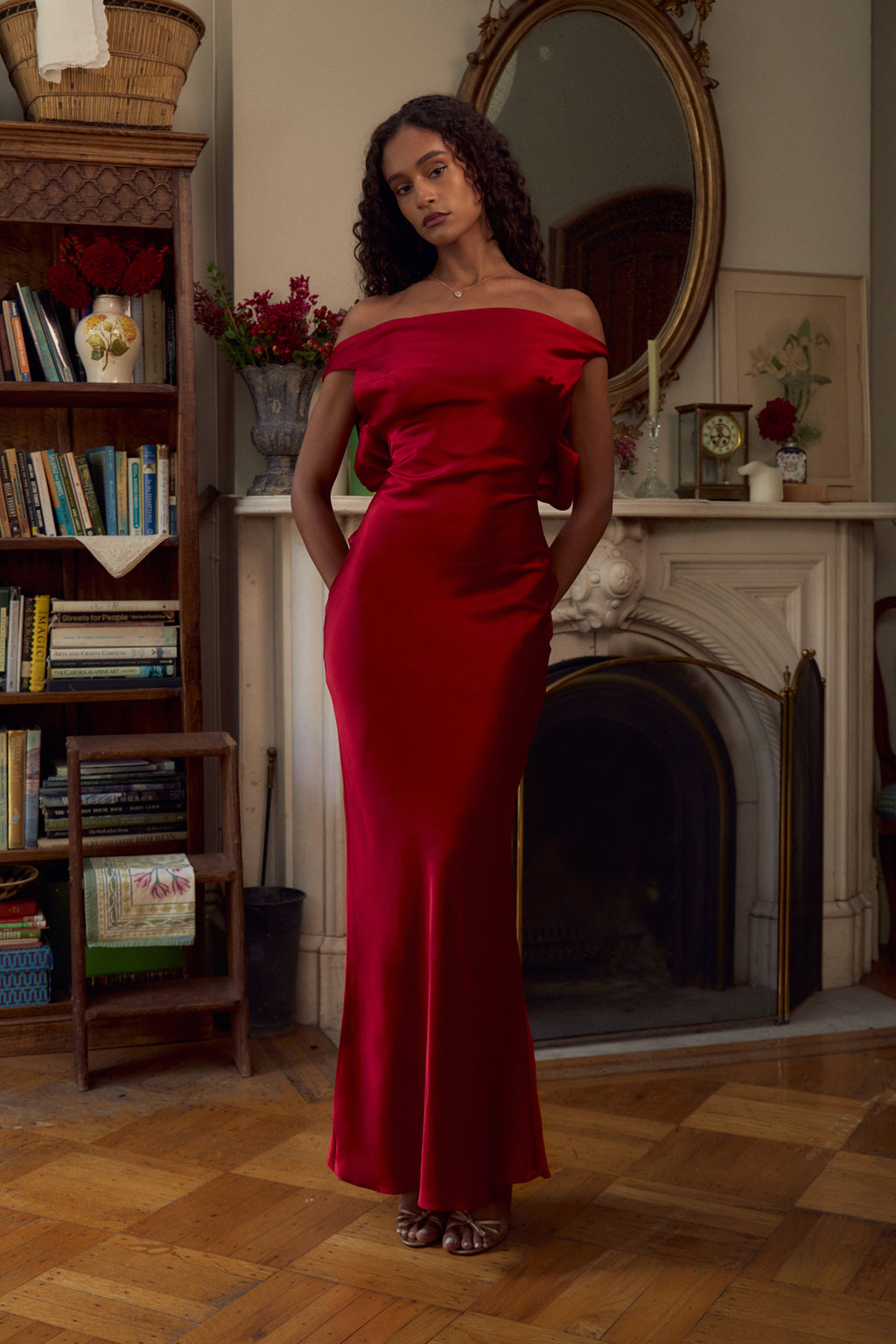 mirror palais backless dress Mirror Palais Plunging Back Cowl Dress by Mirror Palais
