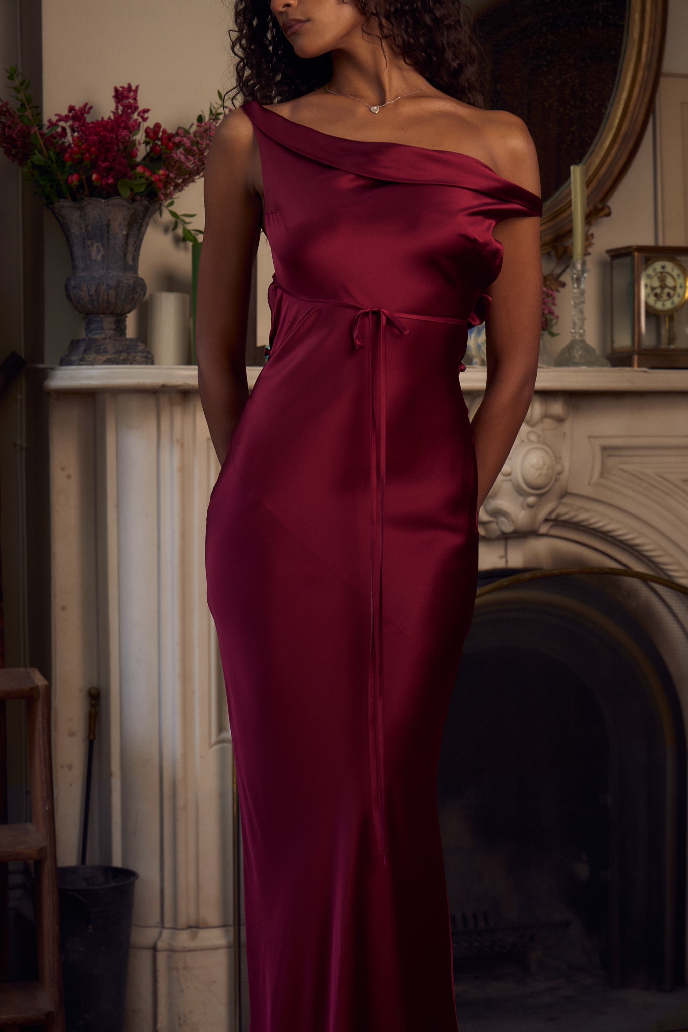 Plunging Back Cowl Dress in Sangre XL (Made-To-Order) Plunging Back Cowl Dress in Sangre XL (Made-To-Order)