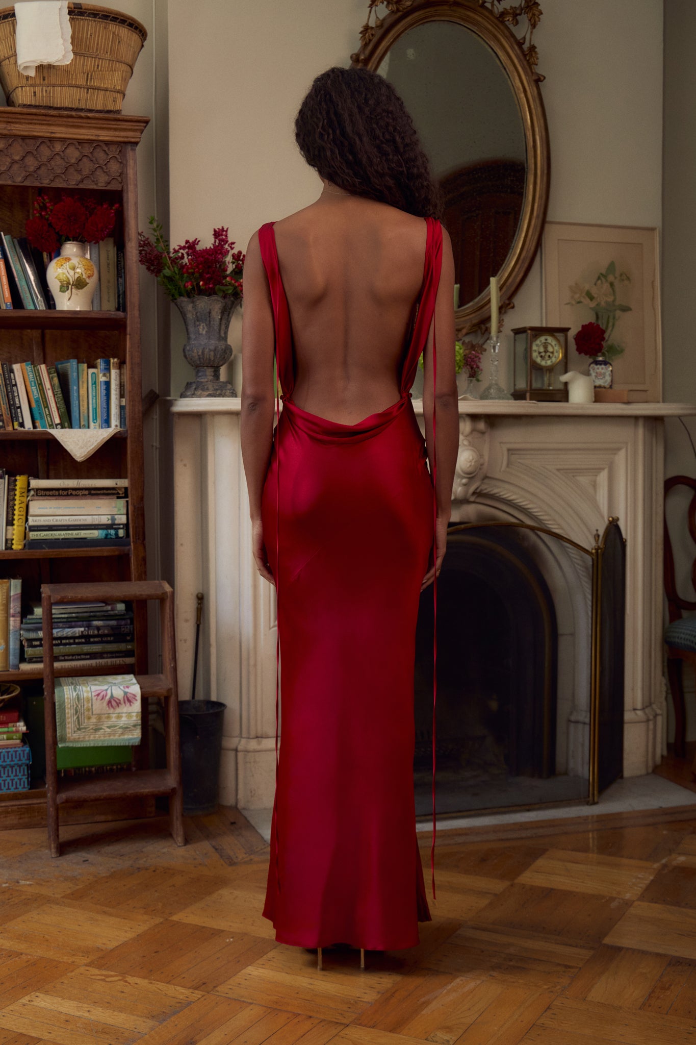 Plunging Back Cowl Dresses Mirror Palais Plunging Back Cowl Dresses Mirror Palais