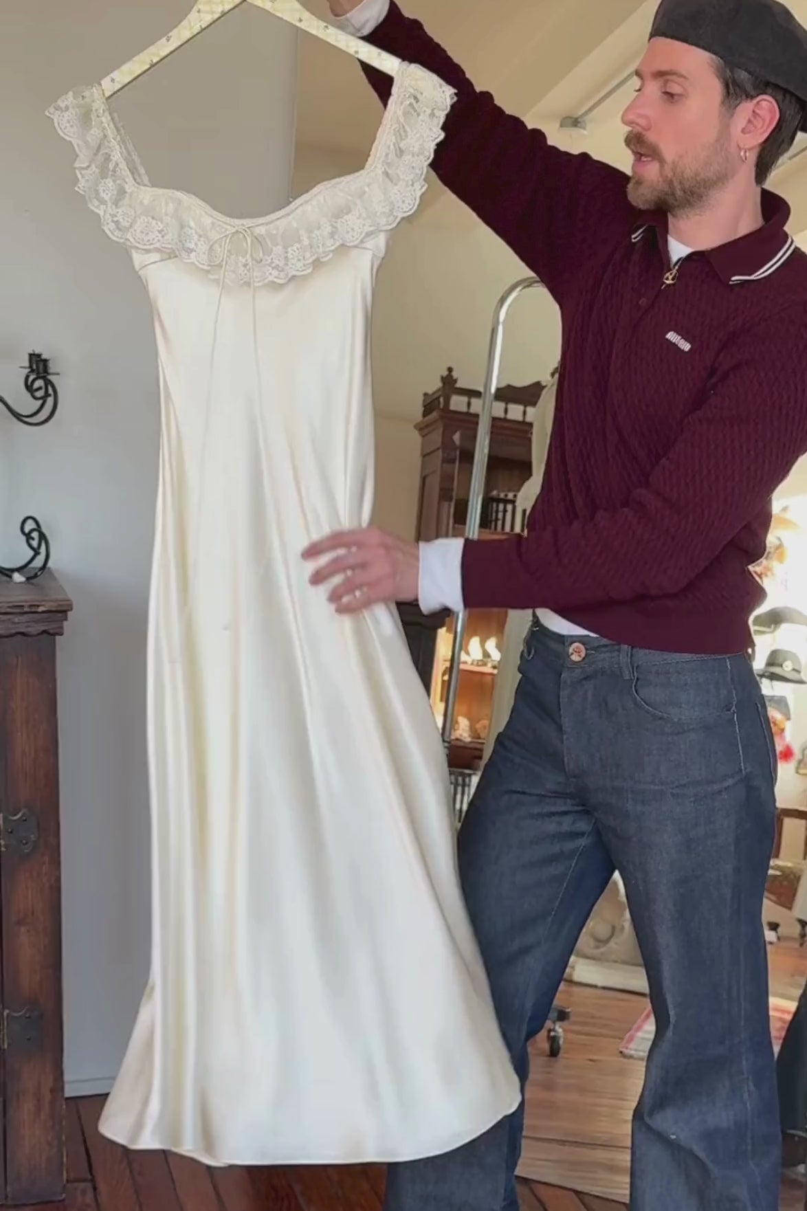 Sonata Lady Length Dress in Crème – Mirror Palais
