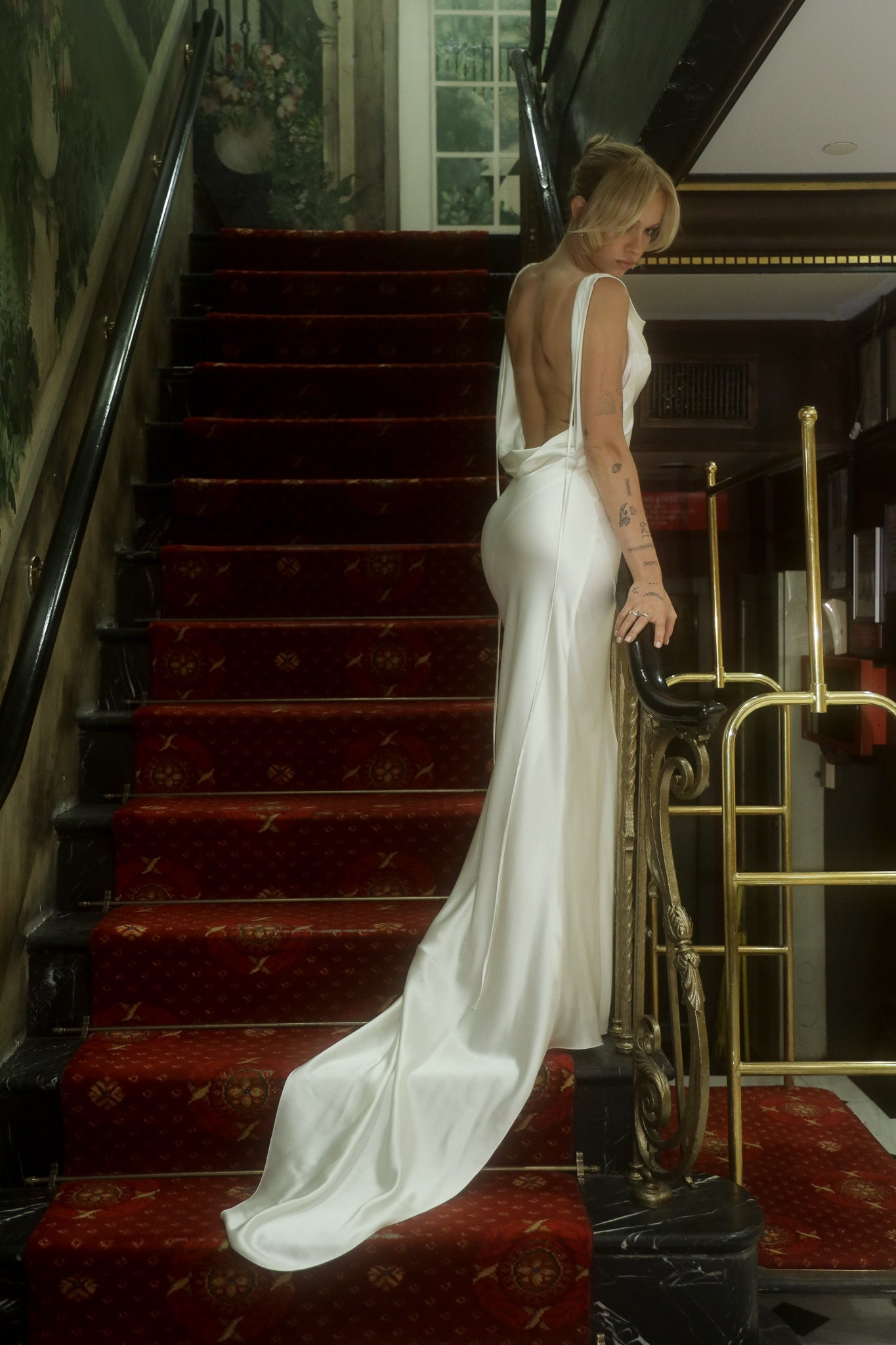 Moonlight Gown in Pearl Mirror Palais Moonlight Gown in Pearl Mirror Palais