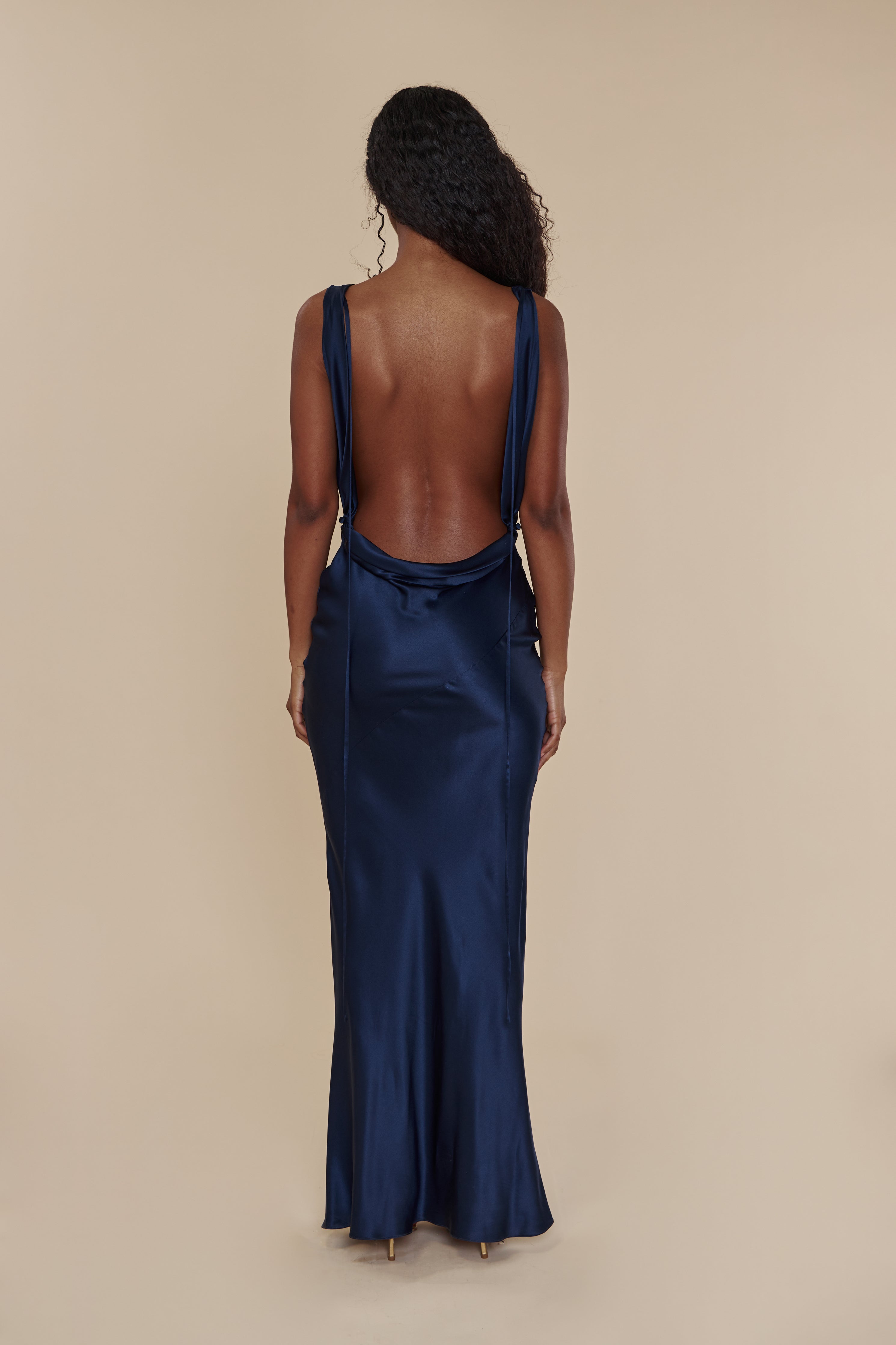 Plunging Back Cowl Dresses Mirror Palais Plunging Back Cowl Dresses Mirror Palais