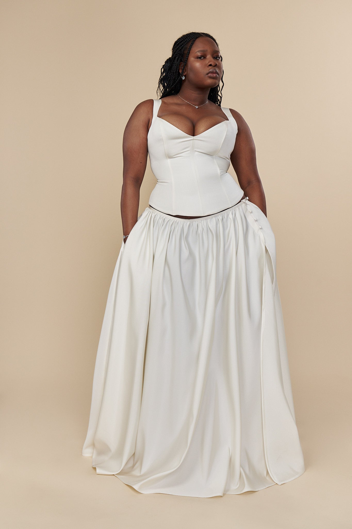 Cortez Skirt in Pearl