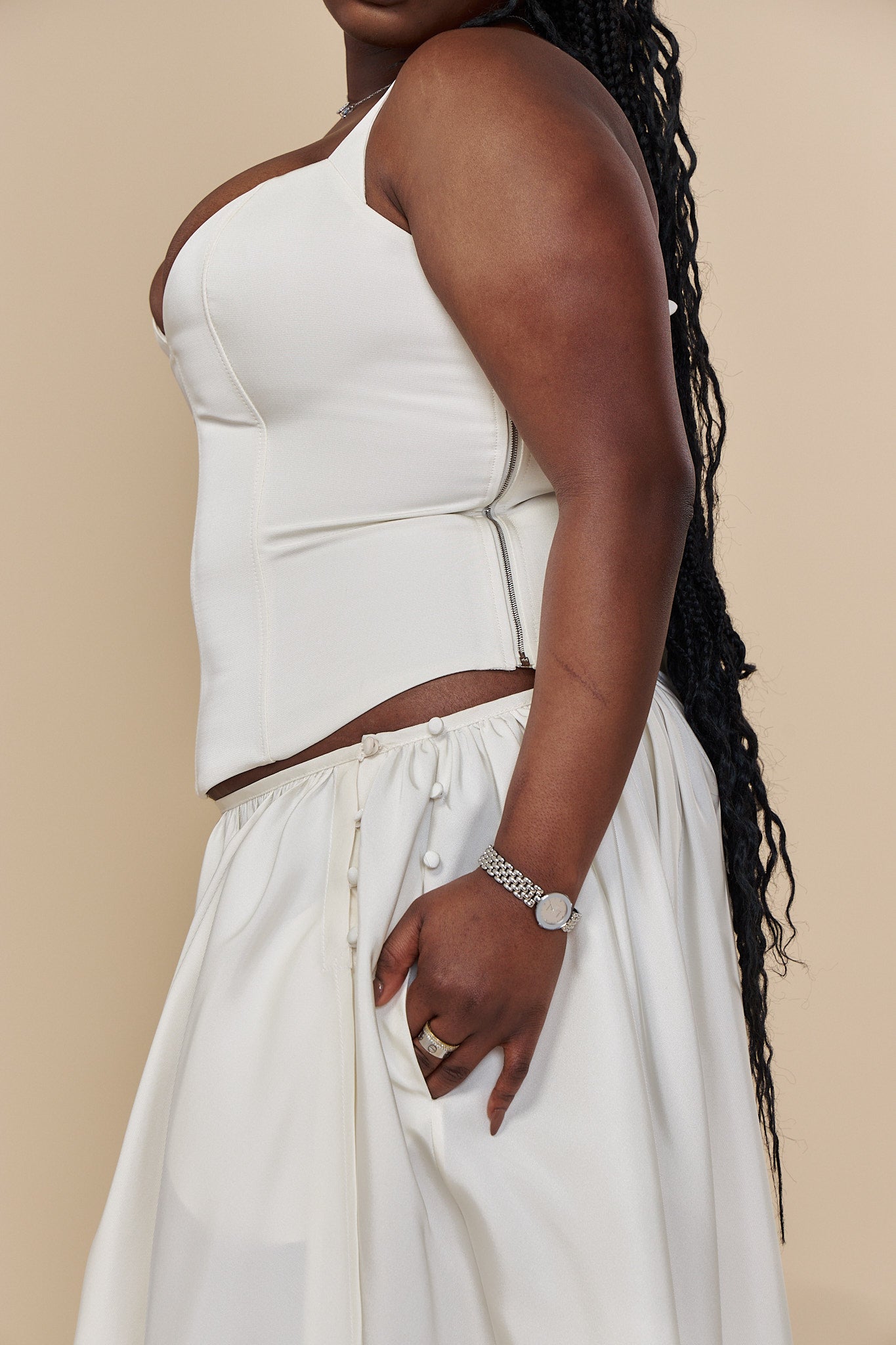 Cortez Skirt in Pearl