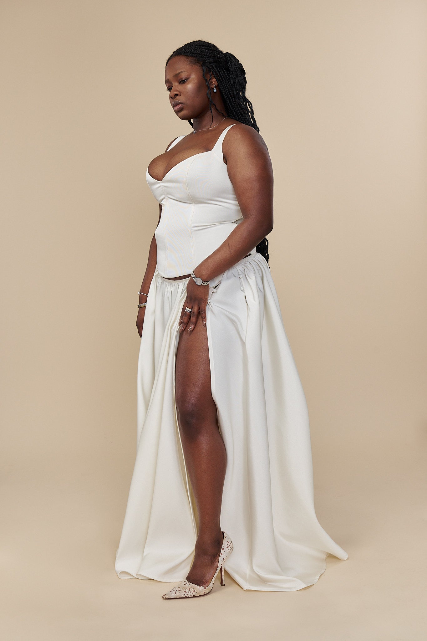 Cortez Skirt in Pearl