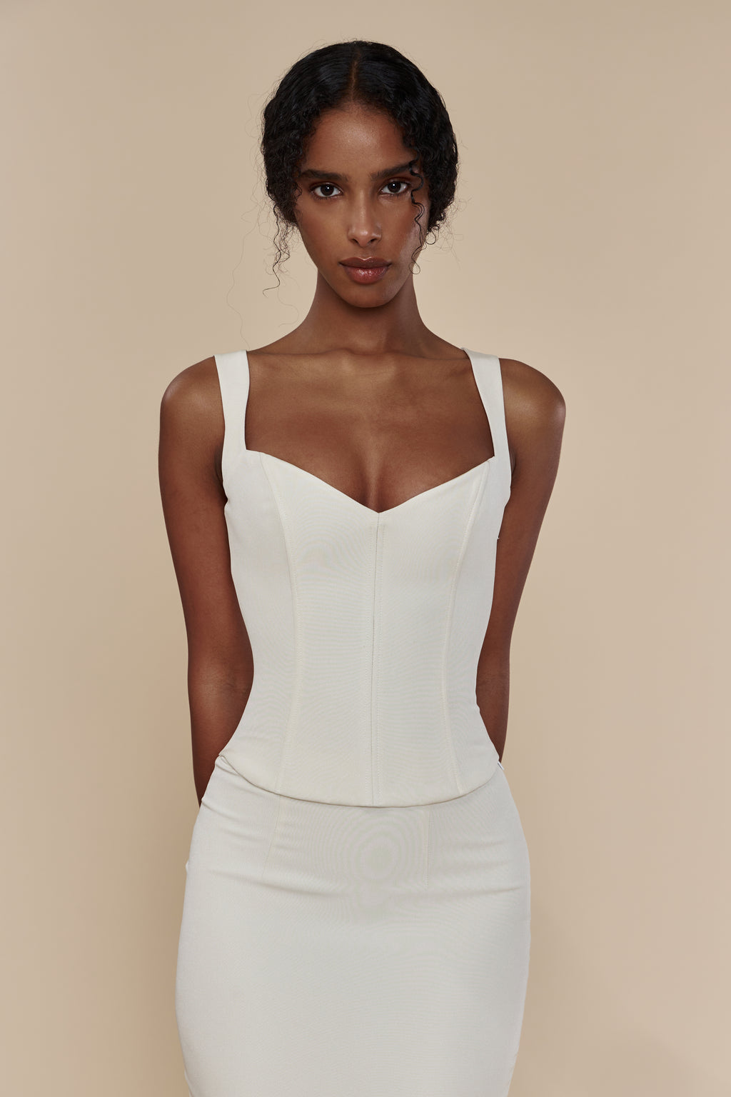 Mirror Palais Artemis white bustier