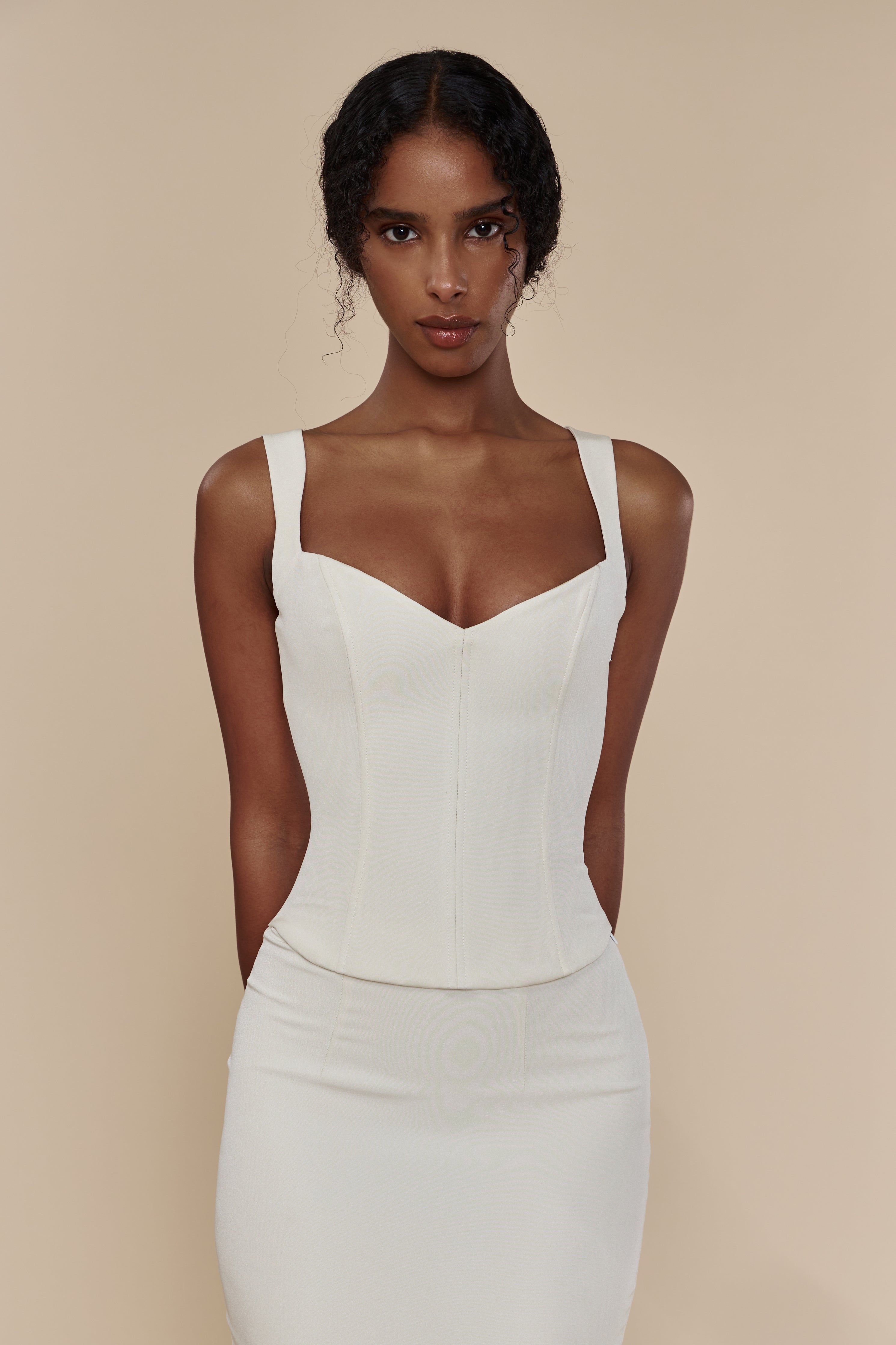 Mirror Palais Artemis white bustier