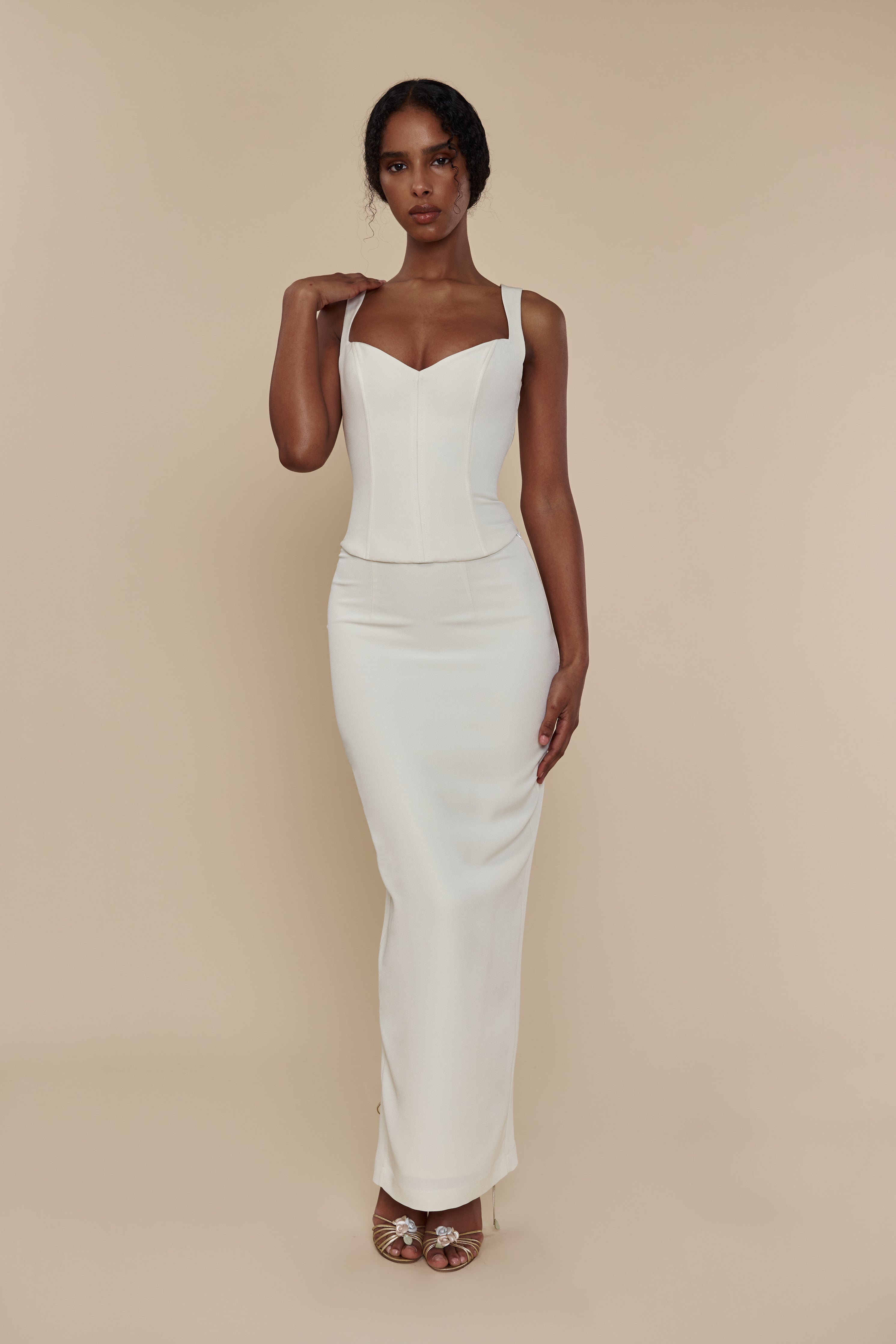 Artemis Bustier in White – Mirror Palais