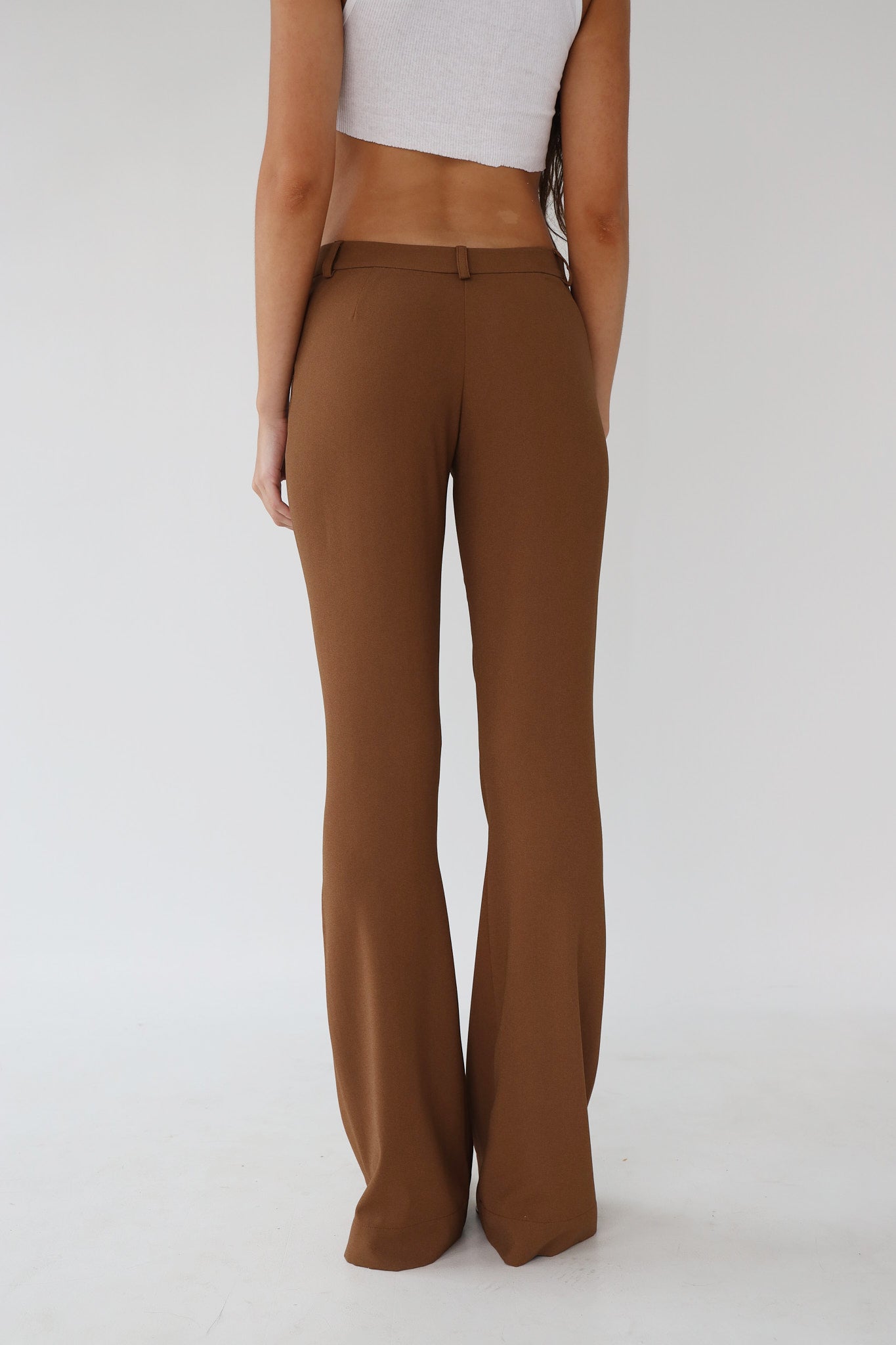 Mid Rise Cowboy Pant Toffee