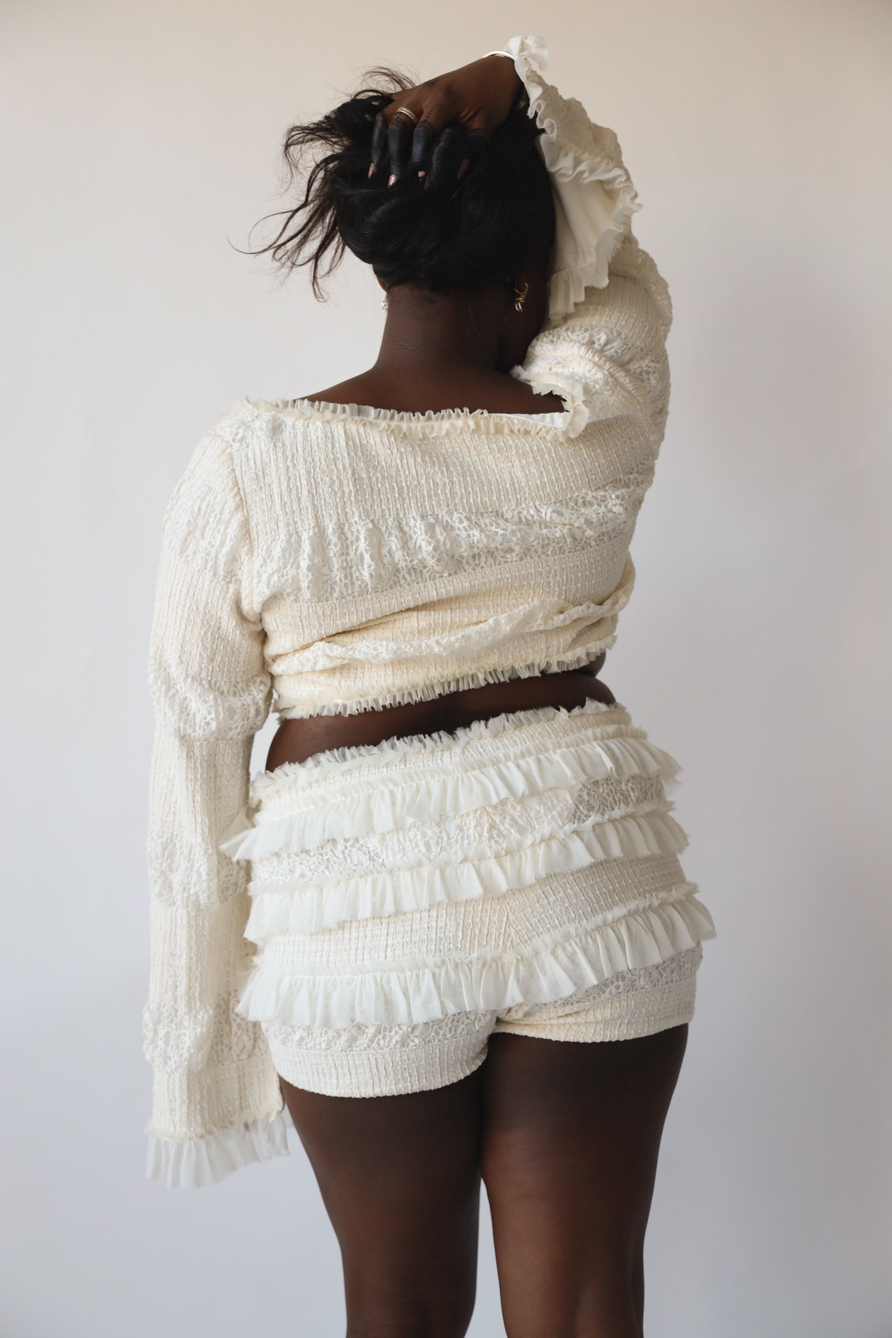 Ruffle Bloomer in Shell